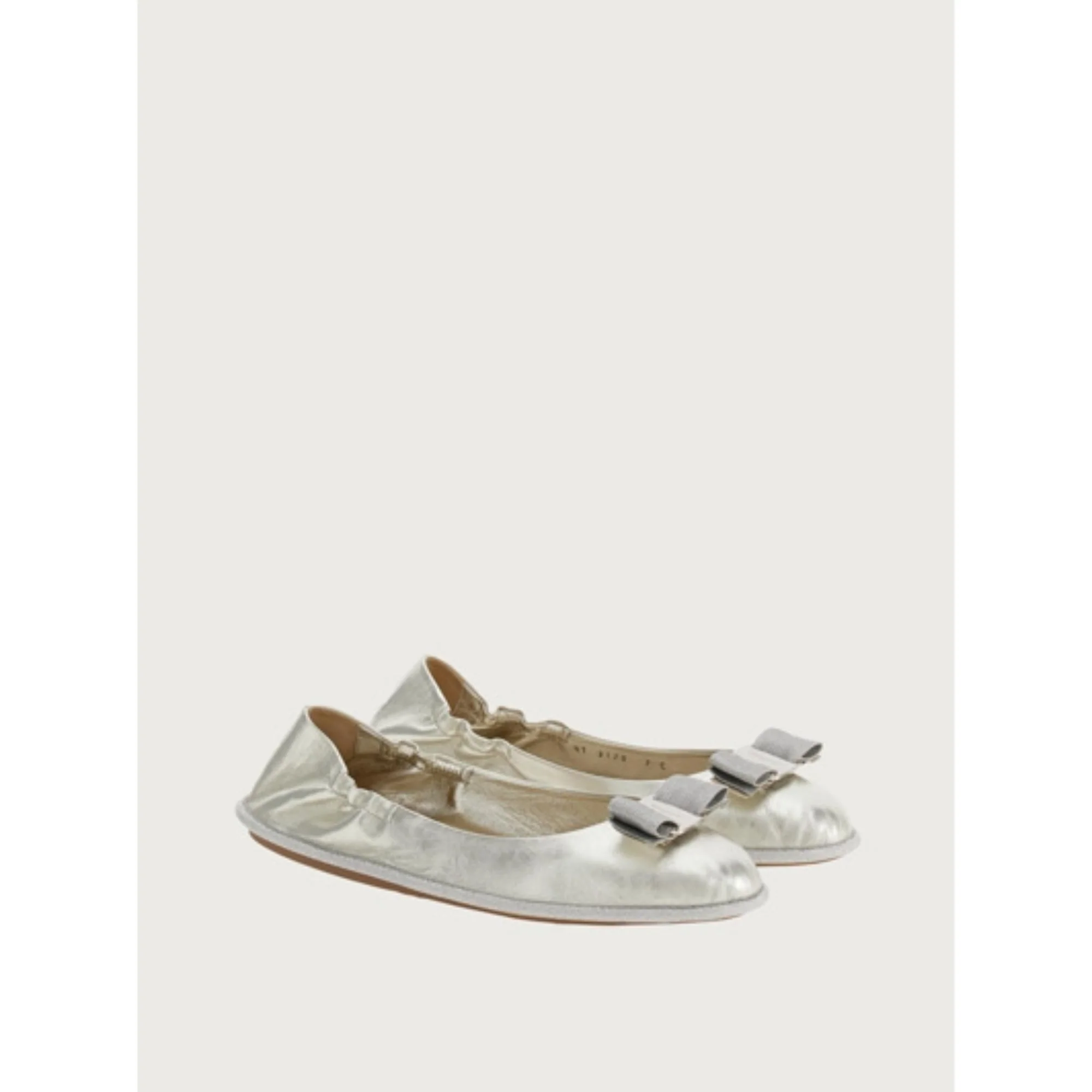 Ferragamo Nomadic Stories Ballet Flats - Platino - Image 3