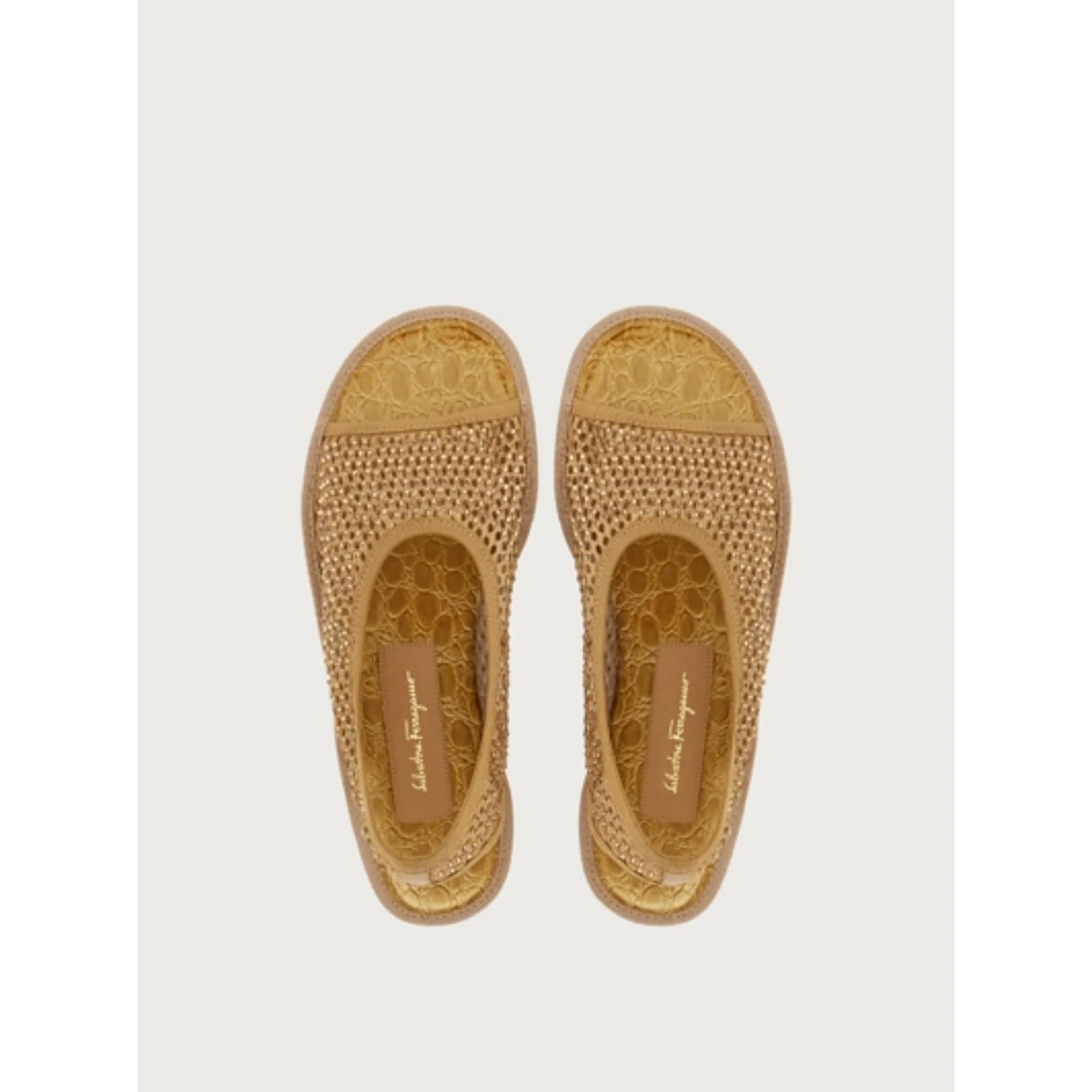Ferragamo Nomadic Stories Sandals - Light Gold - Image 2