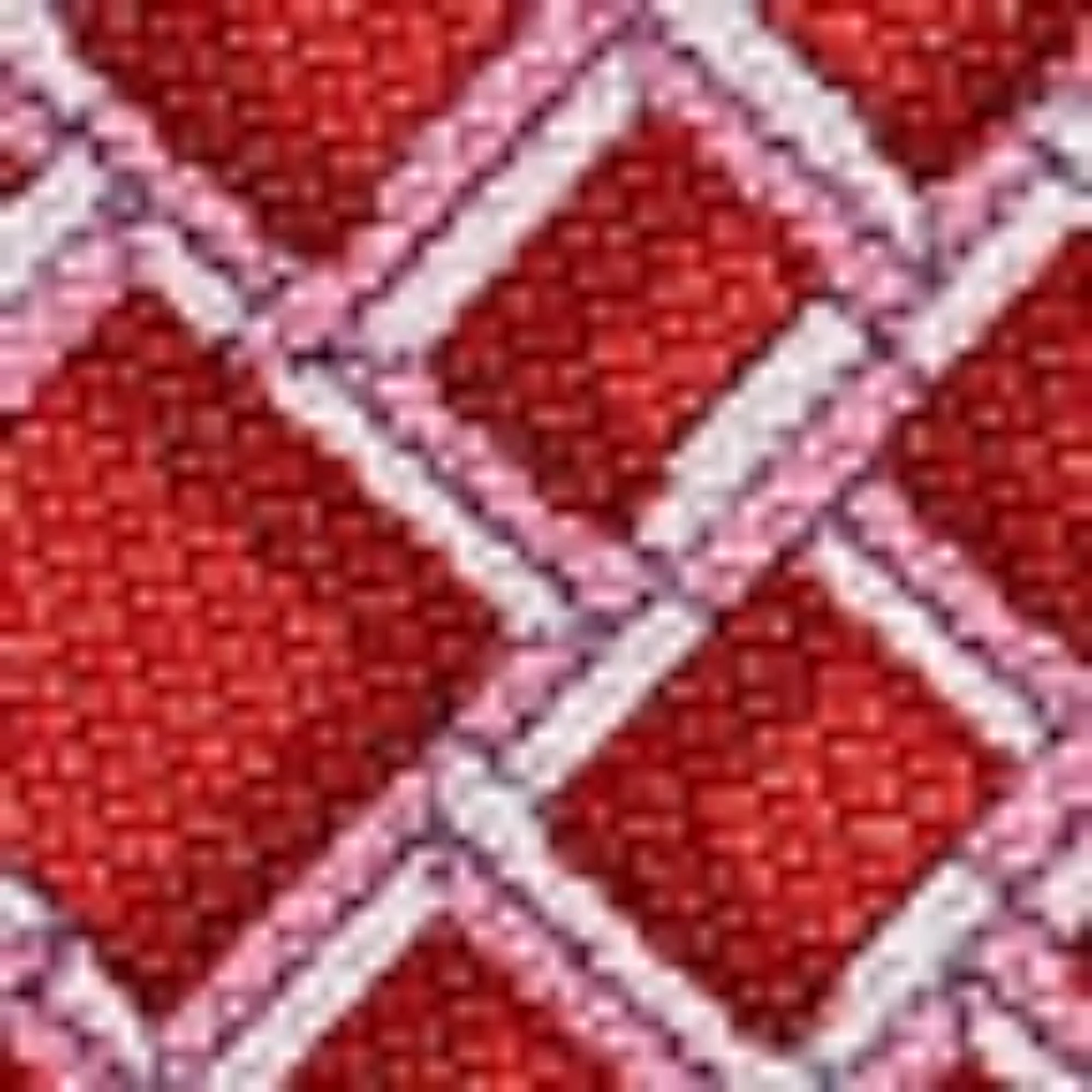 Rebus Print Silk Tie - Red - Image 3
