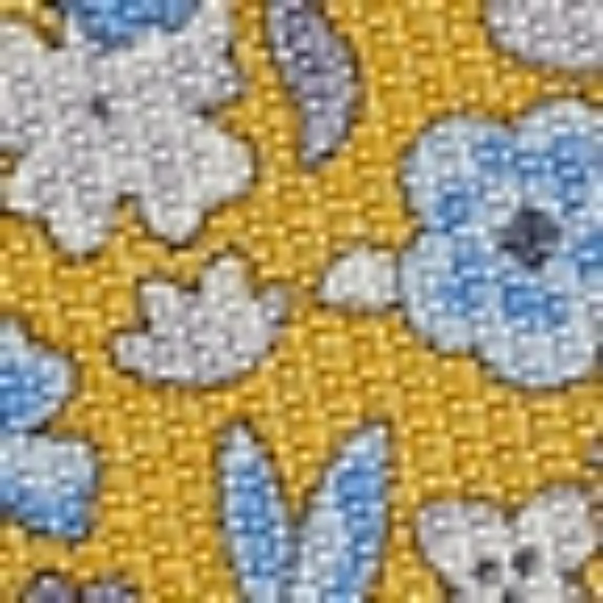 Rabbit Print Silk Tie - Yellow - Image 3