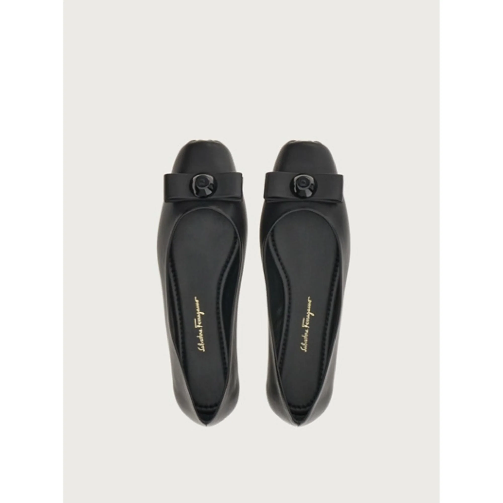 Vara Bowl Ballet Flats - Black - Image 2