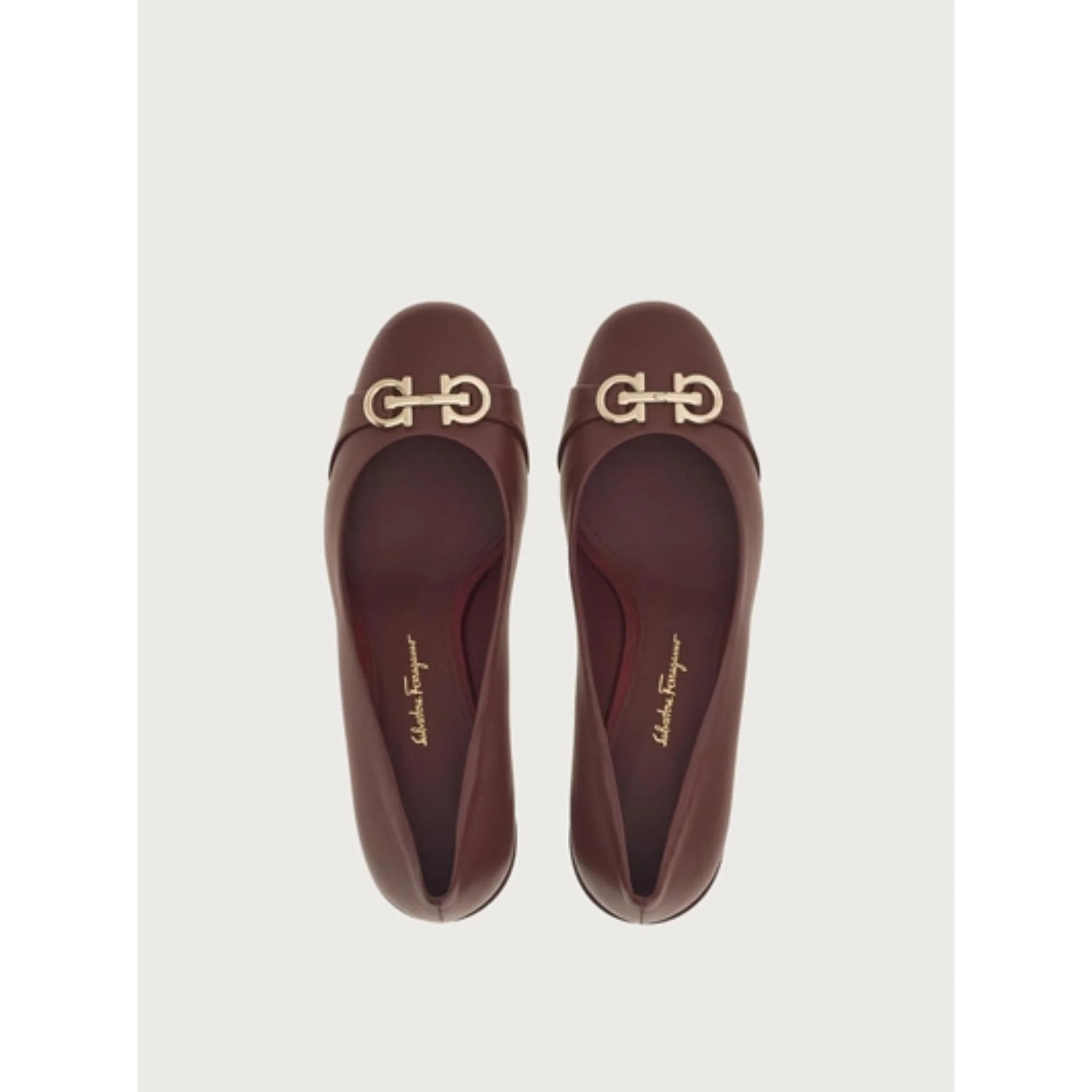 Double Gancini Pumps - Nebbiolo - Image 2