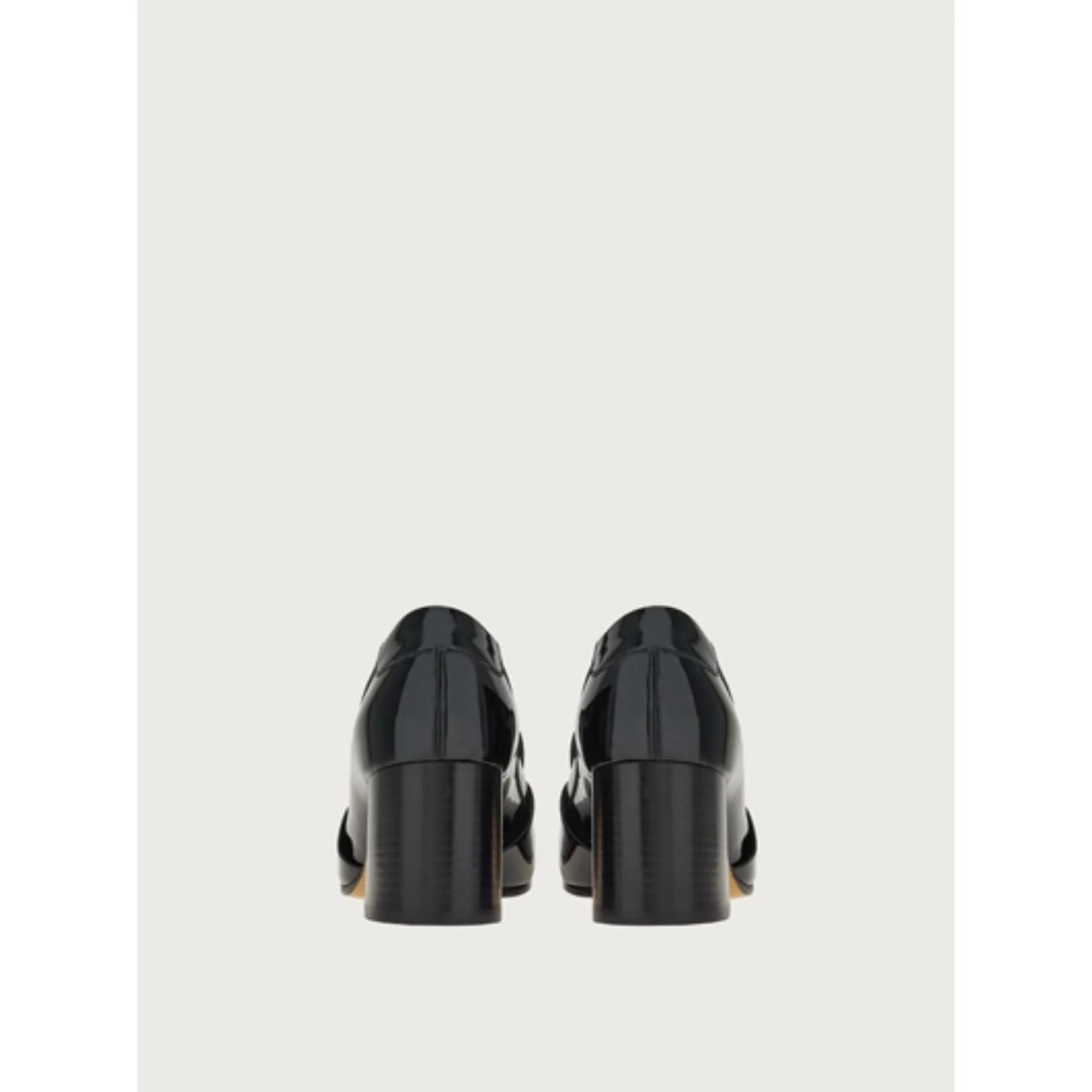 Loafers with Gancini Ornament - Black - Image 4