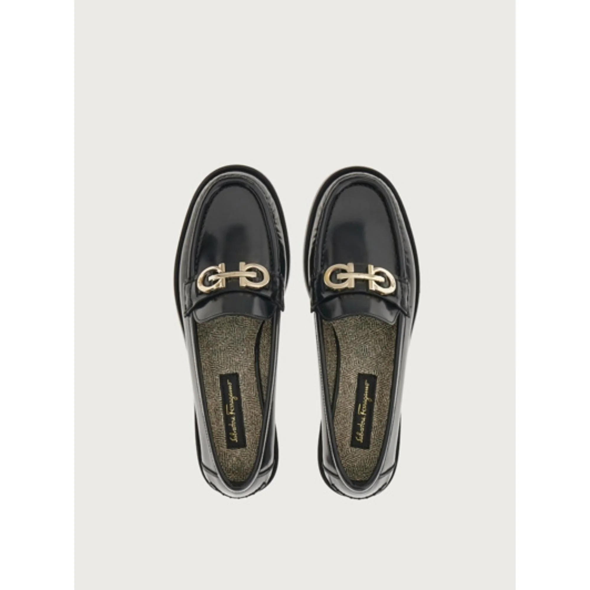 Moccasin with Gancini Ornament - Black - Image 2