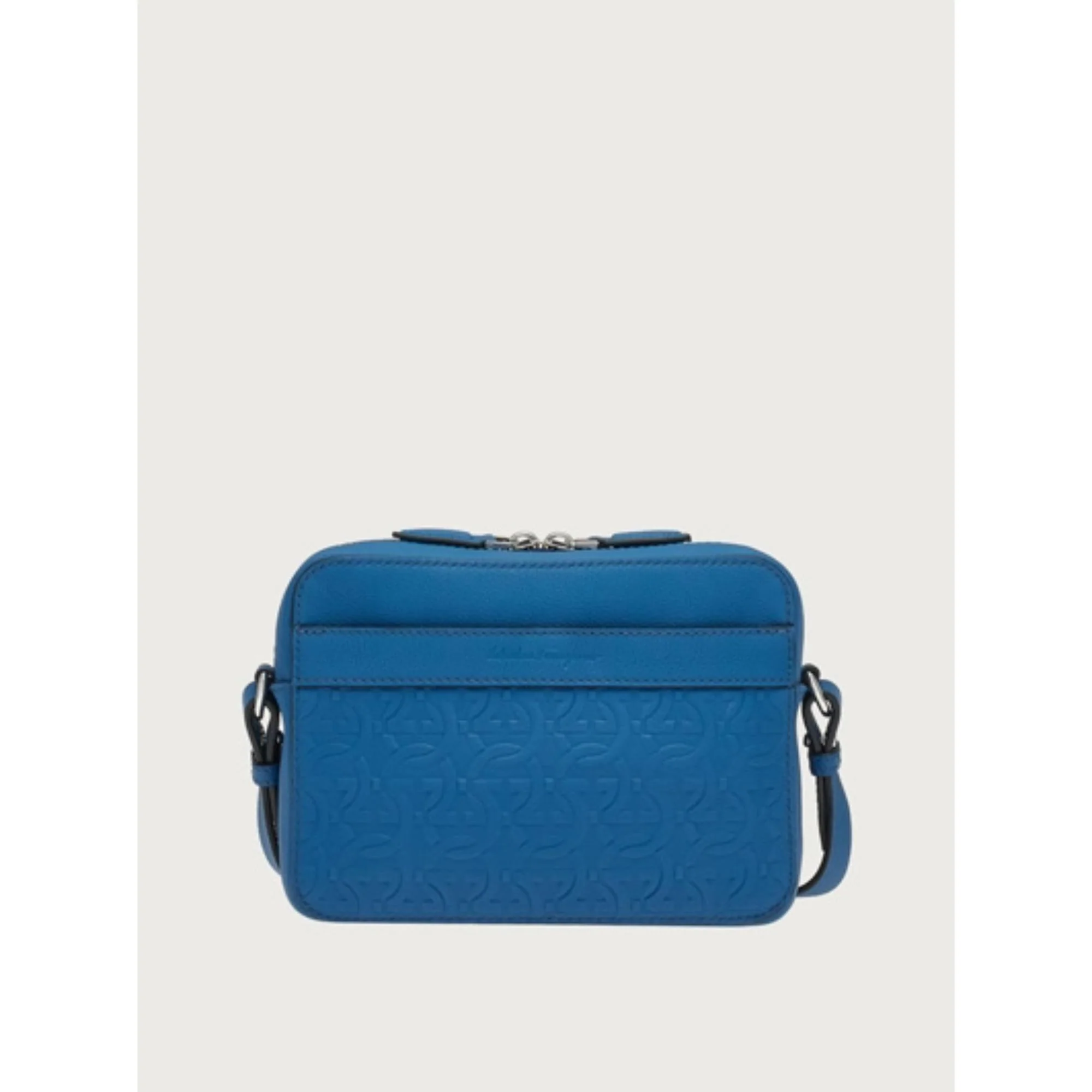 Gancini Cross Body Bag - Denim - Image 2