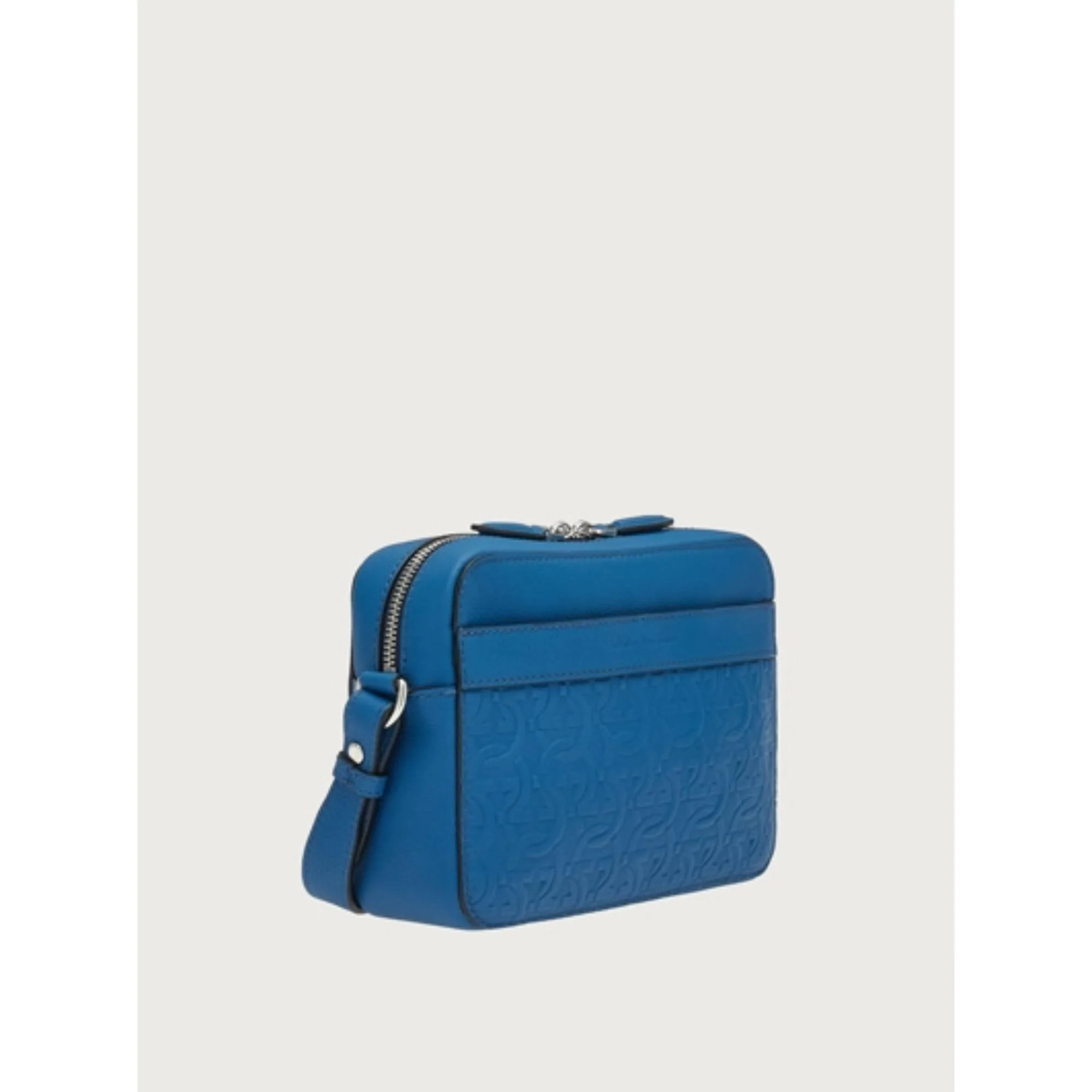 Gancini Cross Body Bag - Denim - Image 3