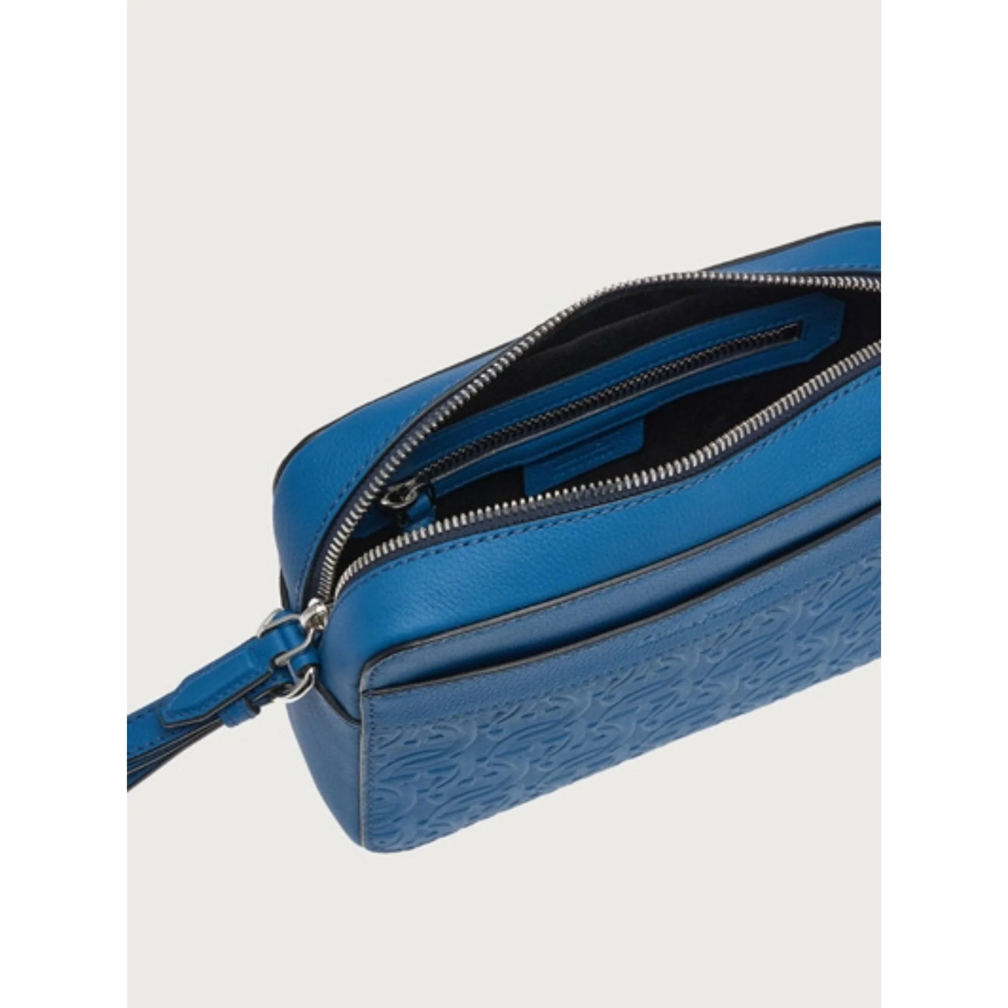 Gancini Cross Body Bag - Denim - Image 5