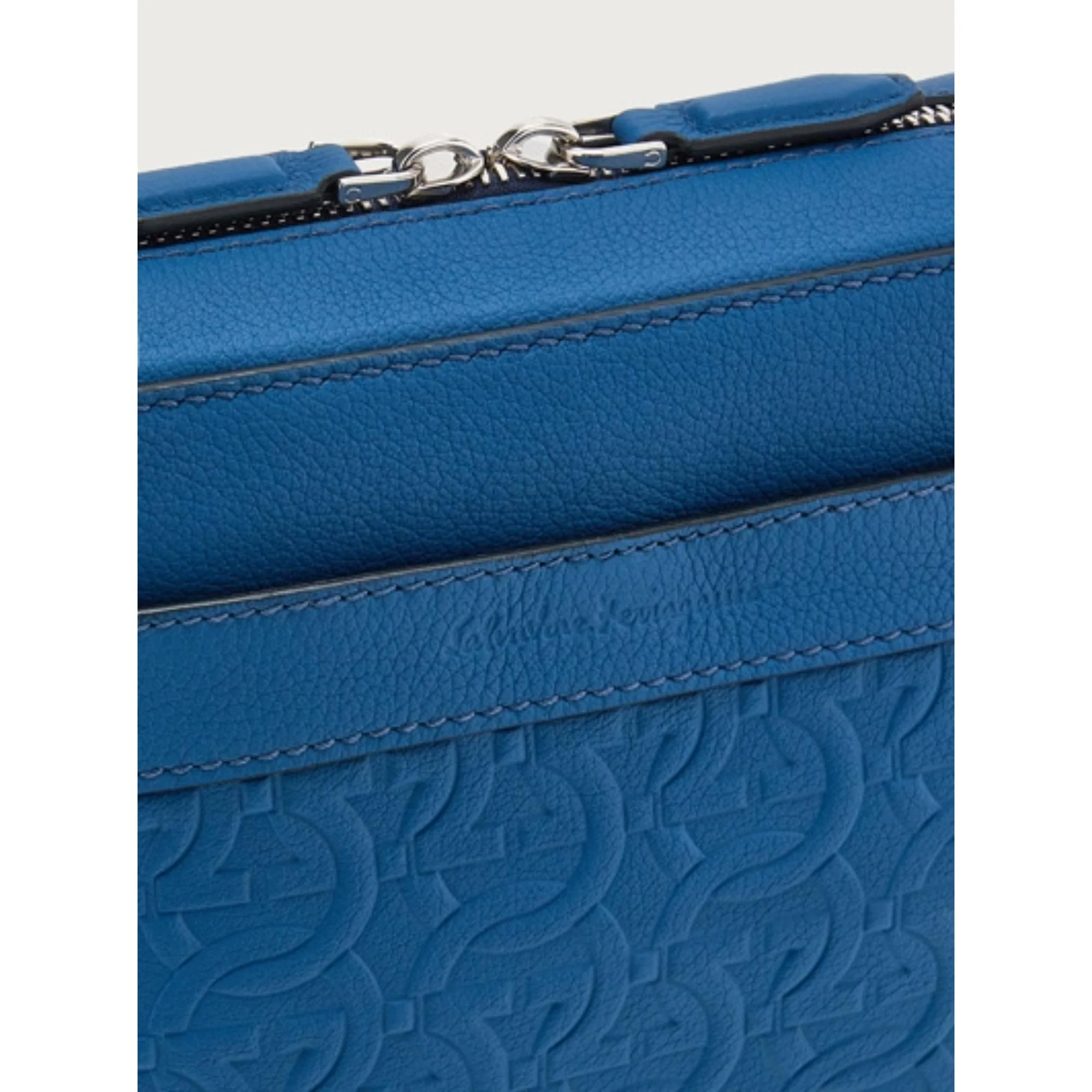 Gancini Cross Body Bag - Denim - Image 6