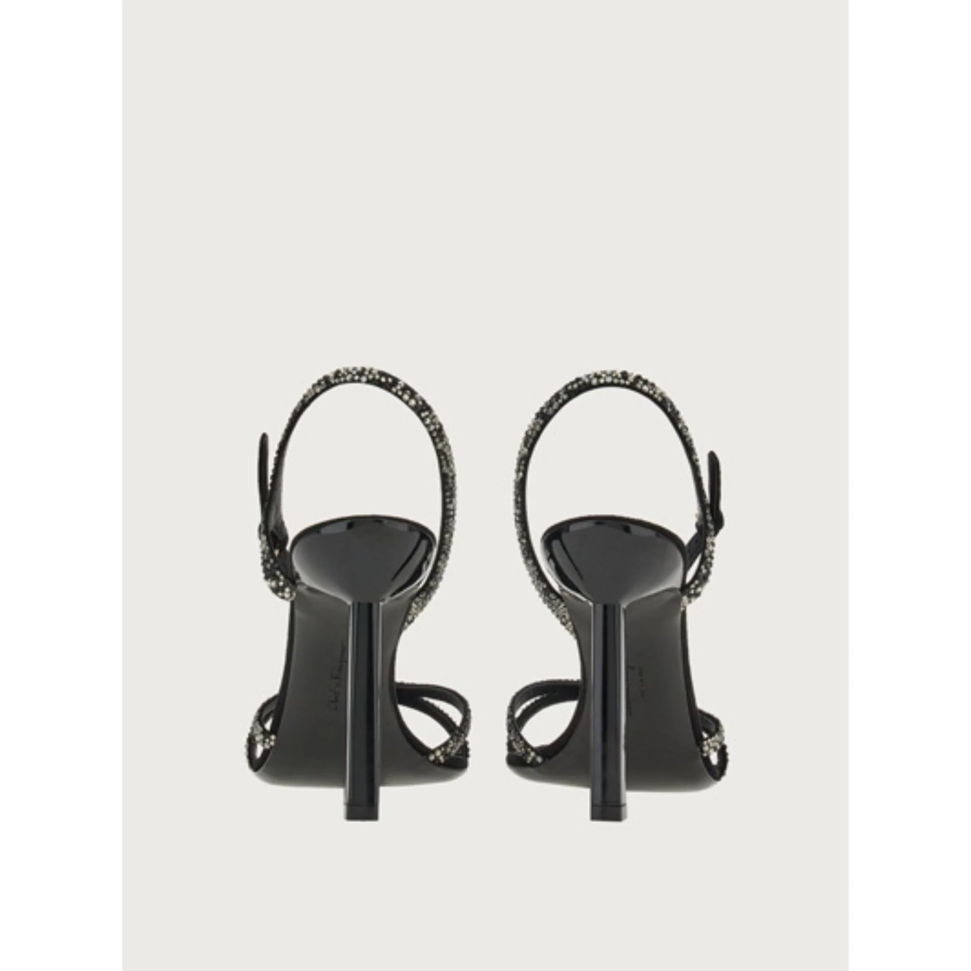 Sandals with Gancini Ornament - Black - Image 4