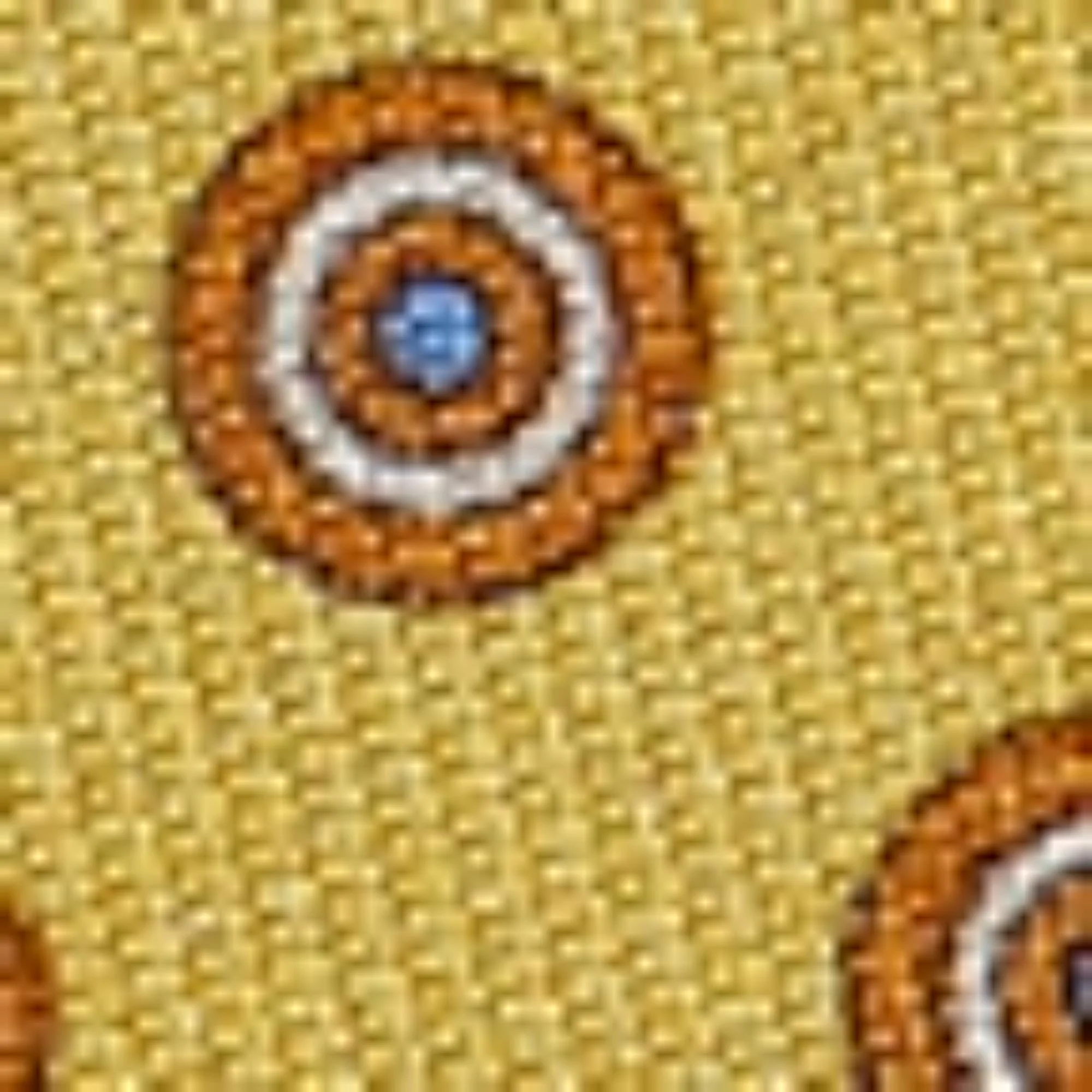 Dart Print Silk Tie - Yellow - Image 3