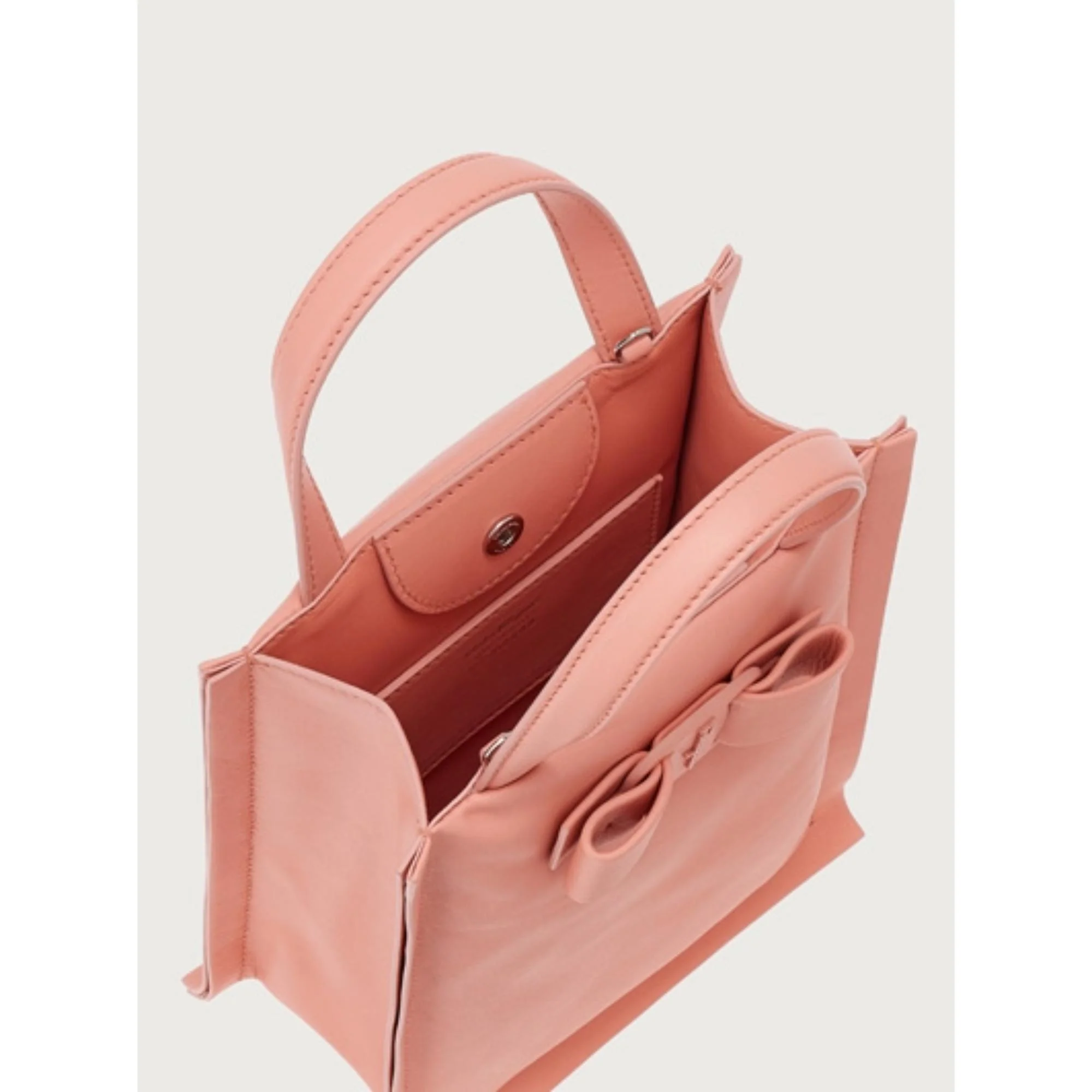 Viva Bow Mini Bag - Coral - Image 4