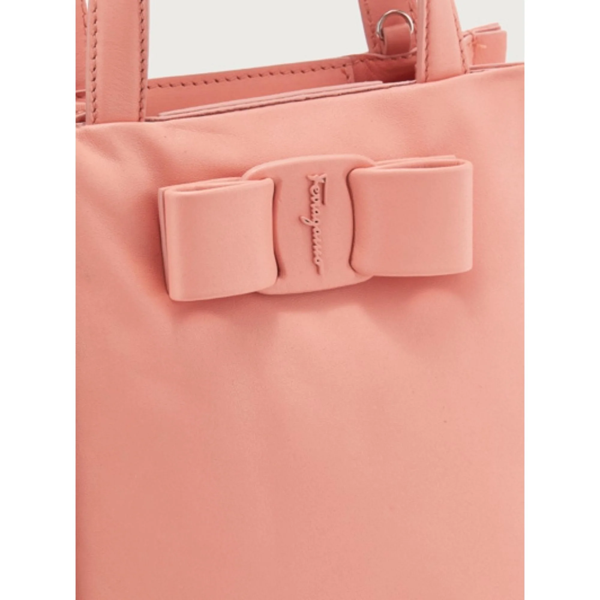 Viva Bow Mini Bag - Coral - Image 5