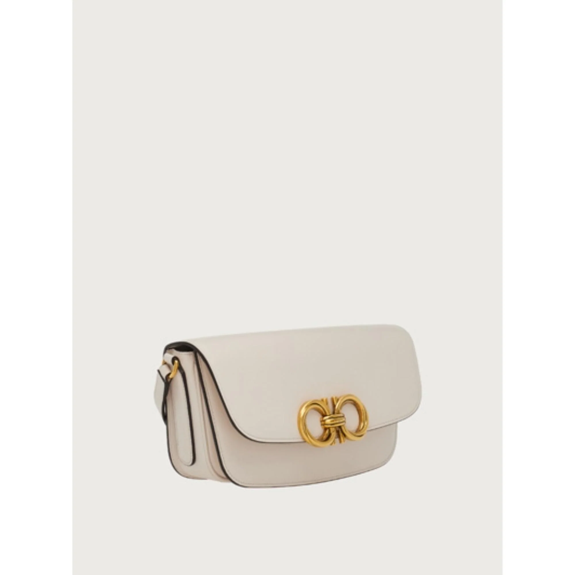 Trapezio Small Crossbody Bag - Bone - Image 3