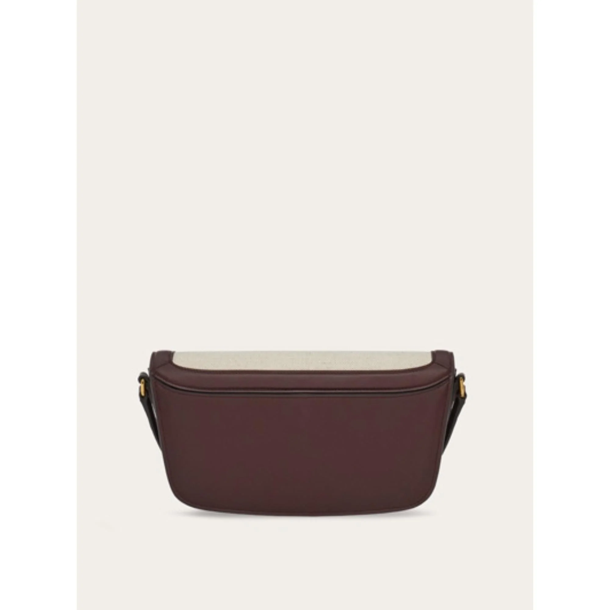 Trapezio Crossbody Bag (S) - Natural/Ganache Brown - Image 4