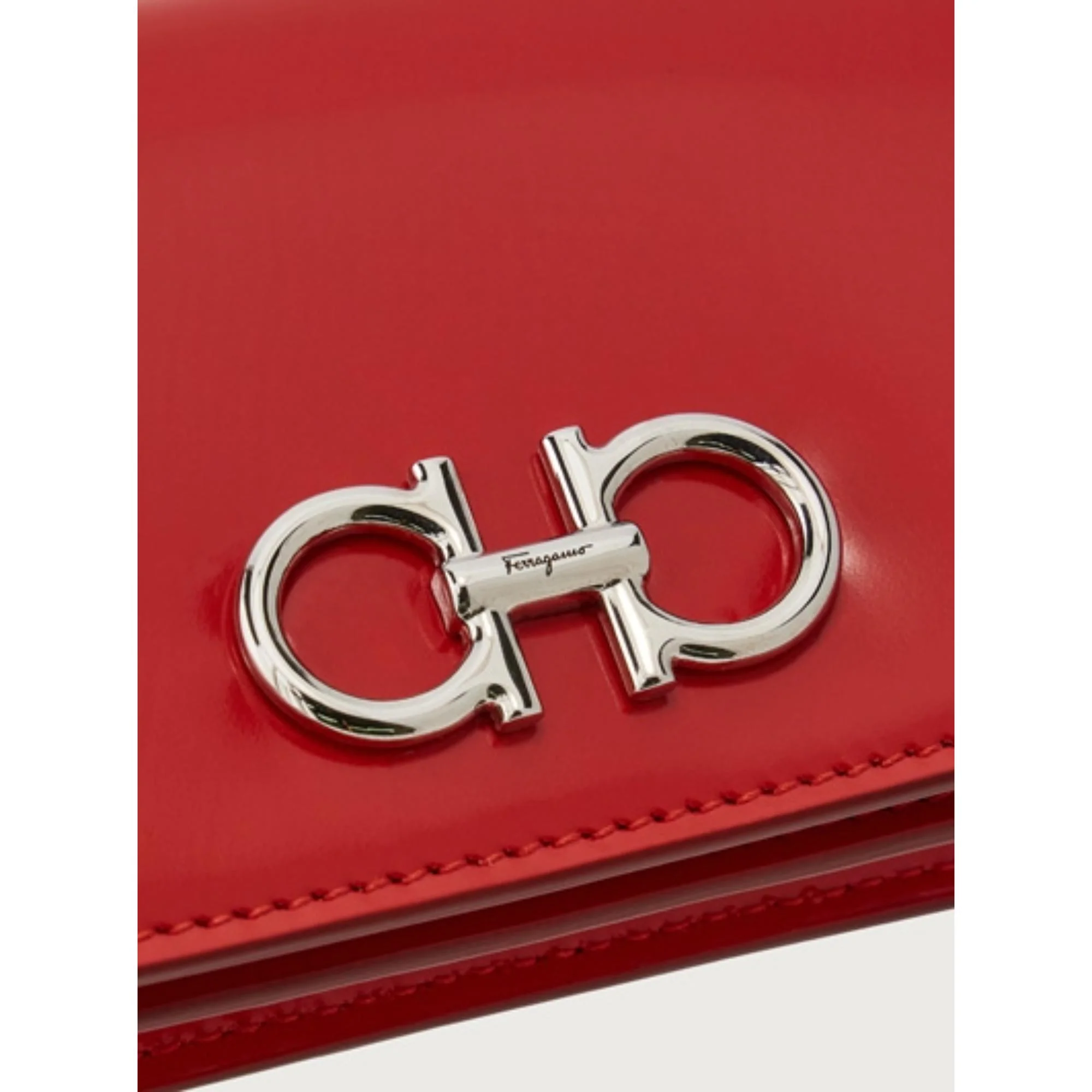 Gancini Credit Card Holder - Flame Red - Image 5