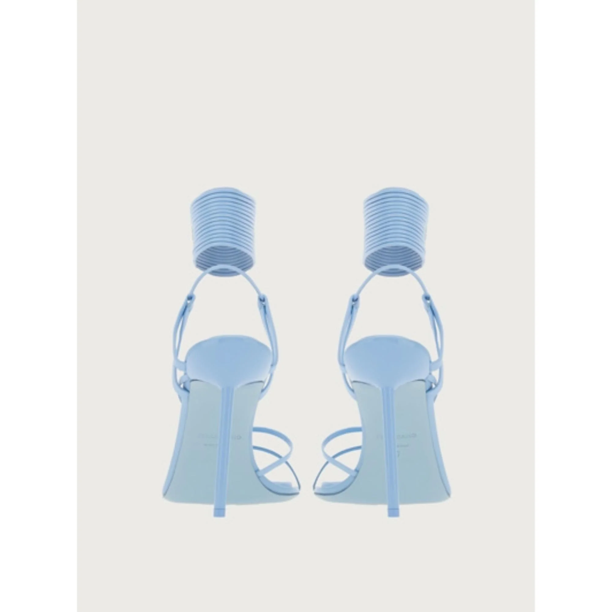 Sandals with Stiletto Heel - Sky Blue - Image 4