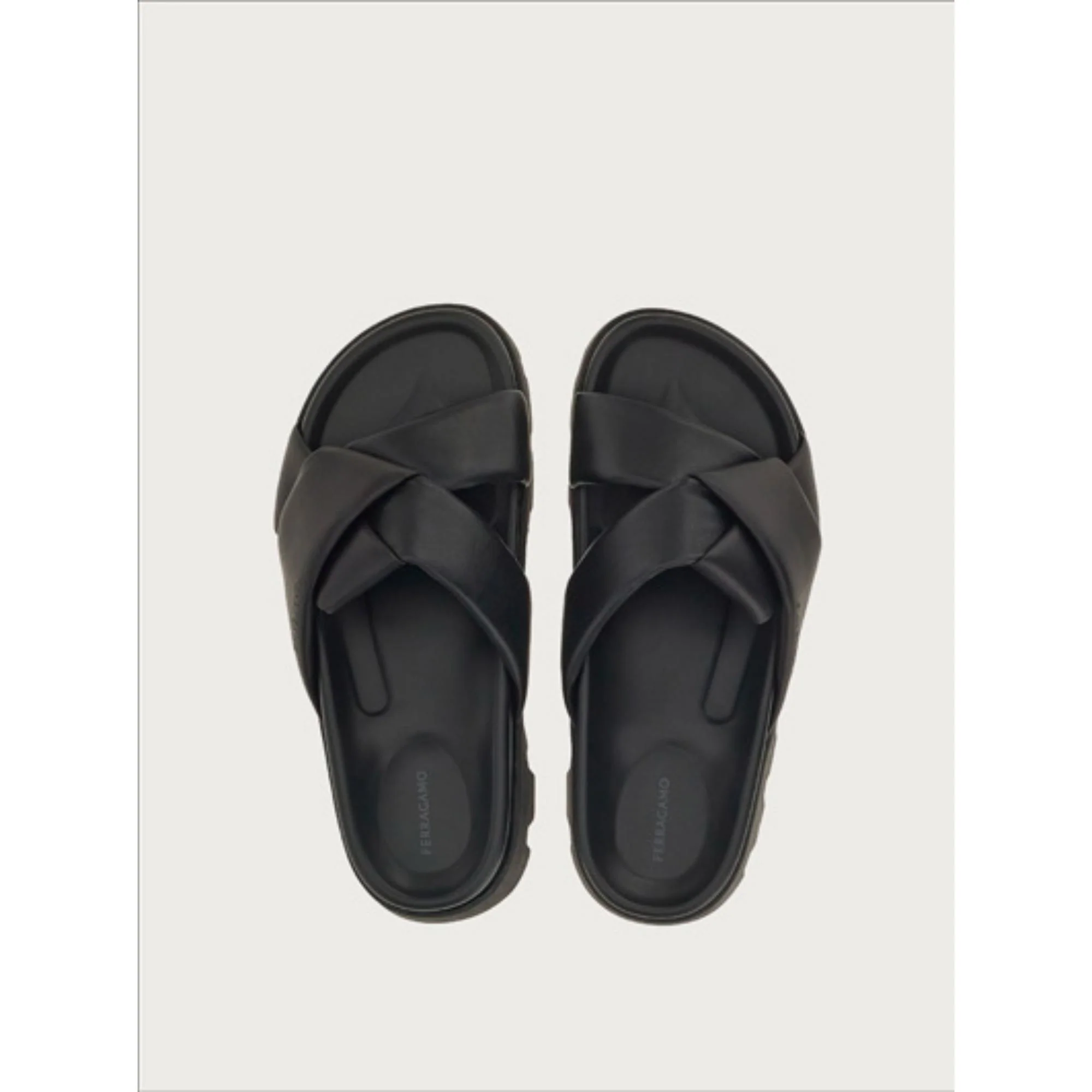 Sporty Slider with Origami Knot - Black - Image 2