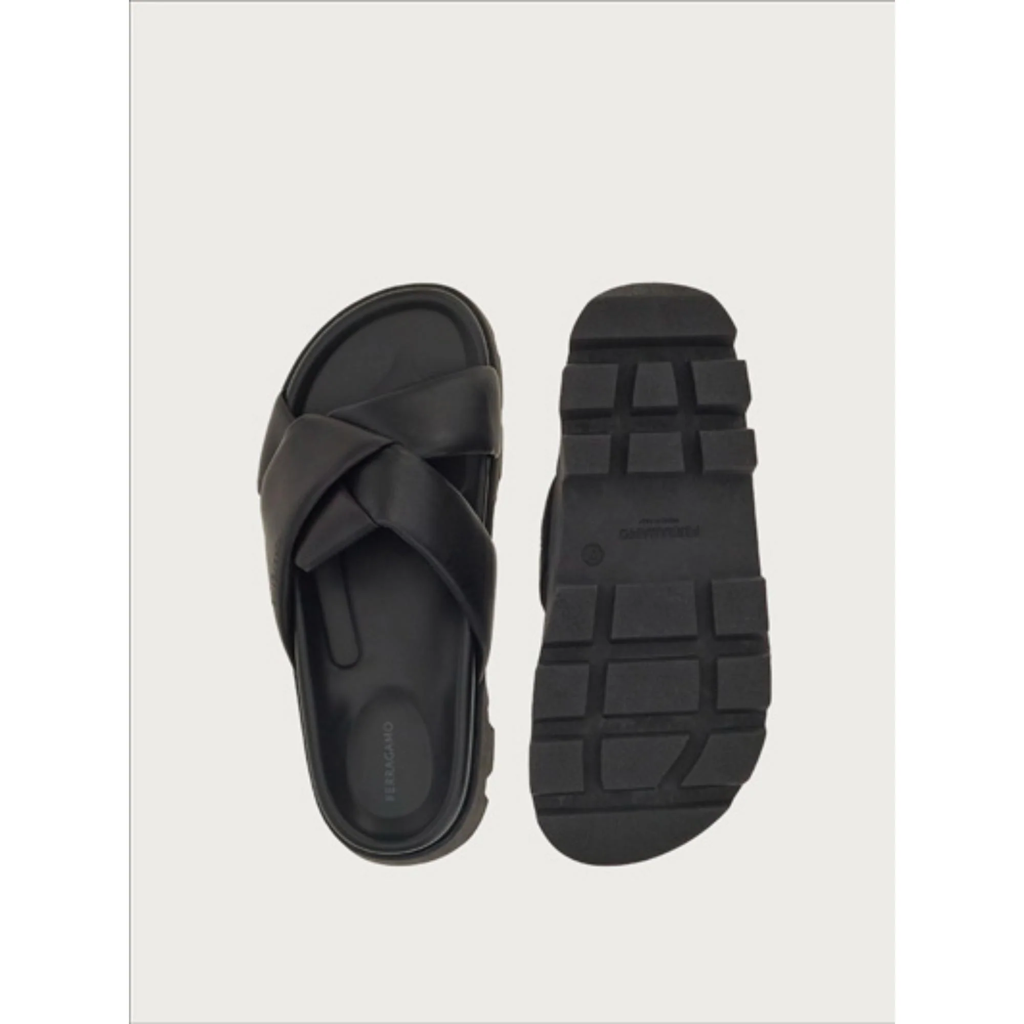 Sporty Slider with Origami Knot - Black - Image 3