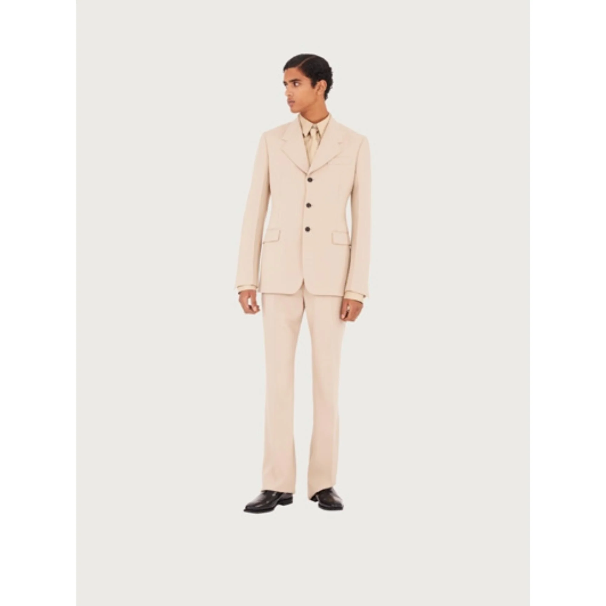 Single Breasted Suit - Stone - Image 7