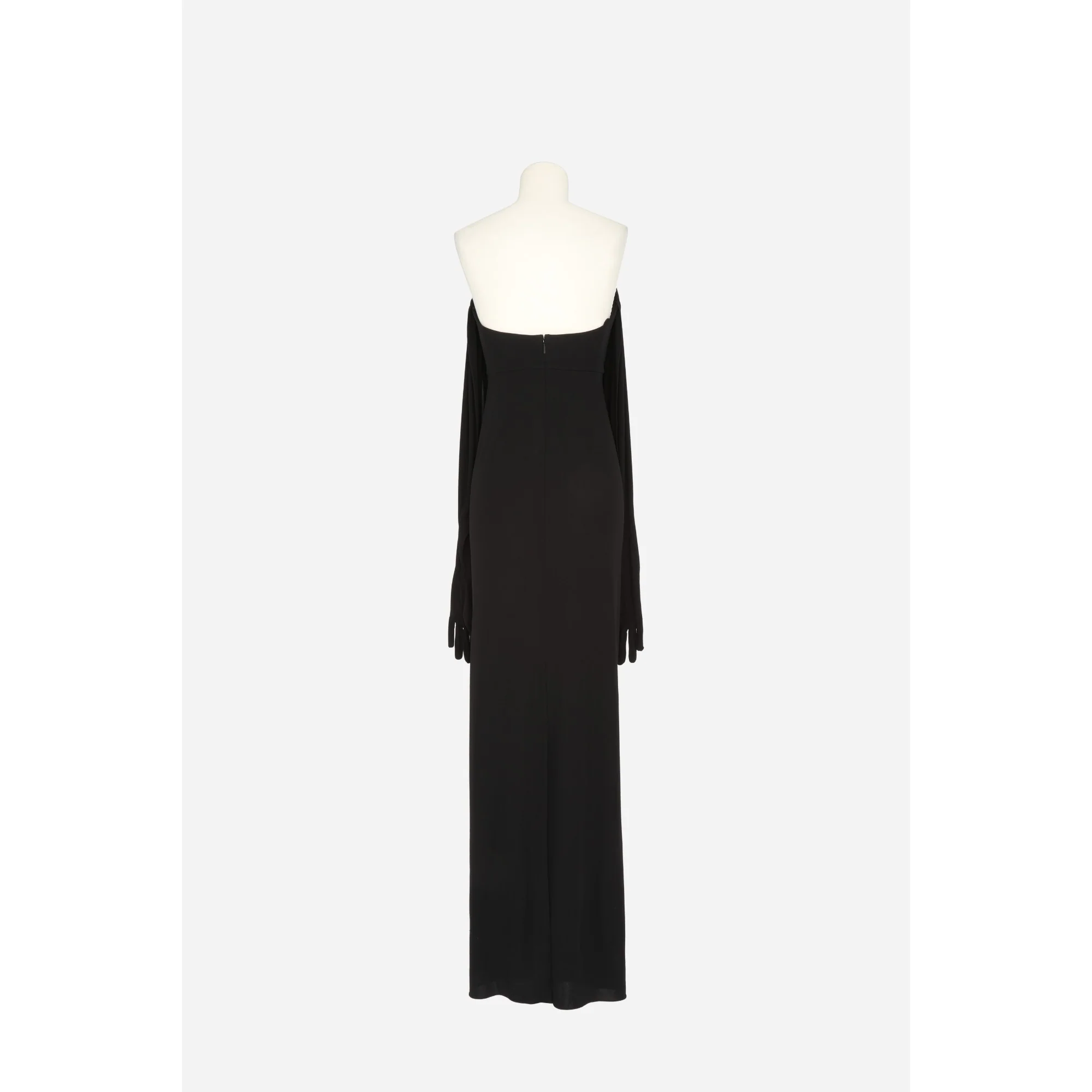 Robe Jersey Crepe - Noir - Image 2