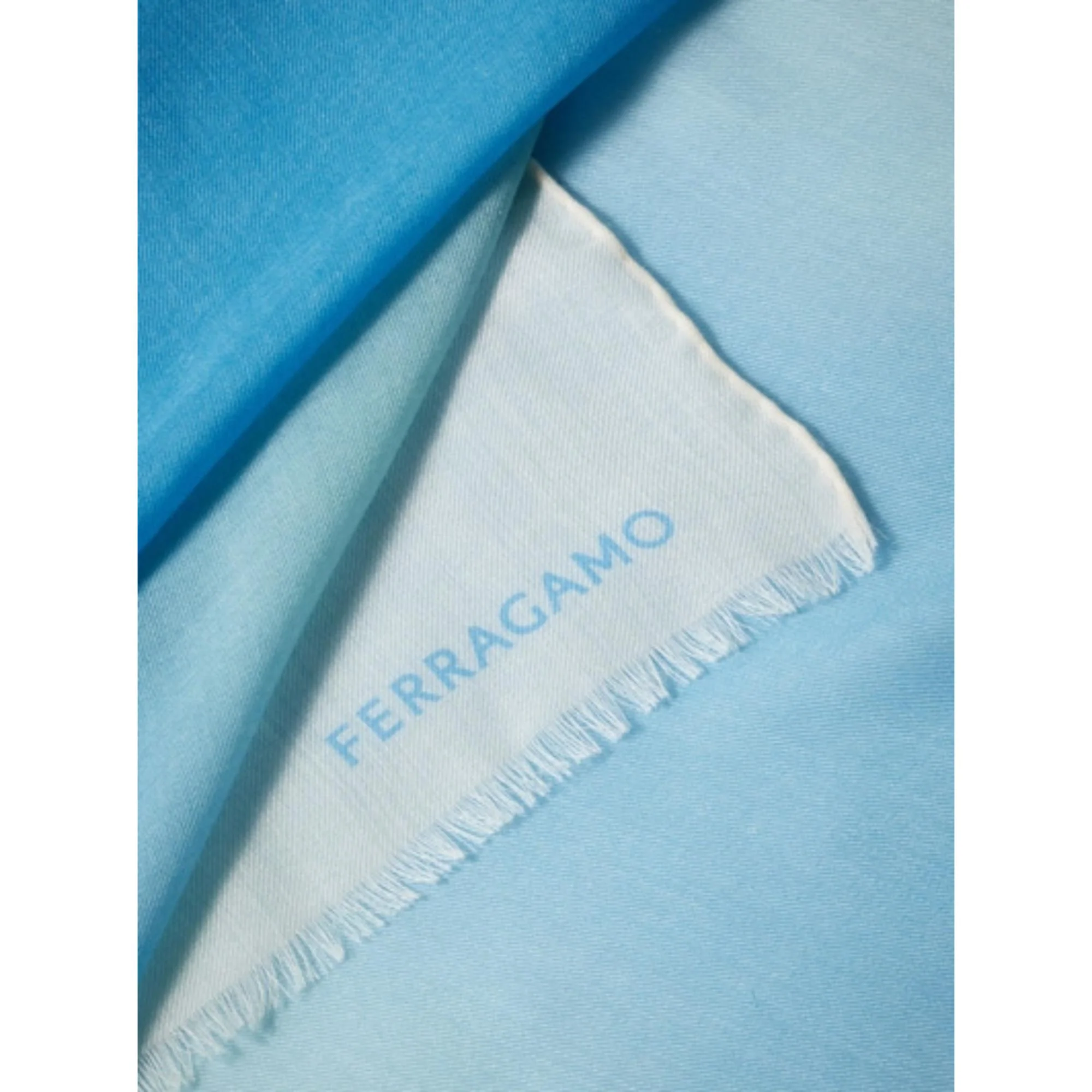 Ombre Print Stole - Sky Blue - Image 2