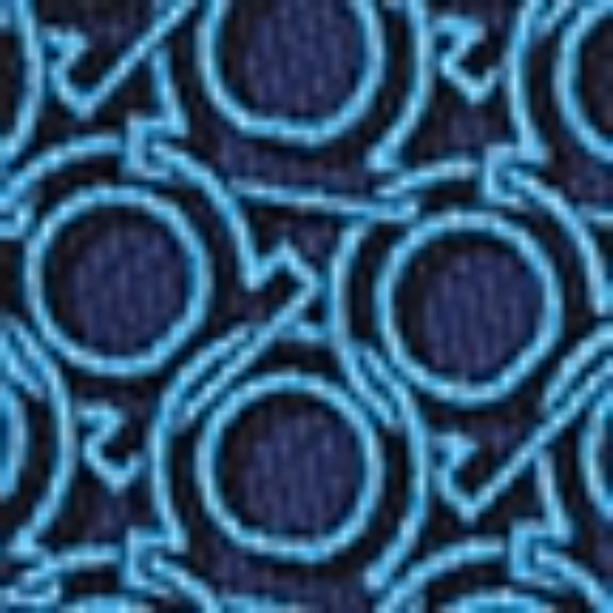 Gancini Print Silk Tie - Marine Blue - Image 4