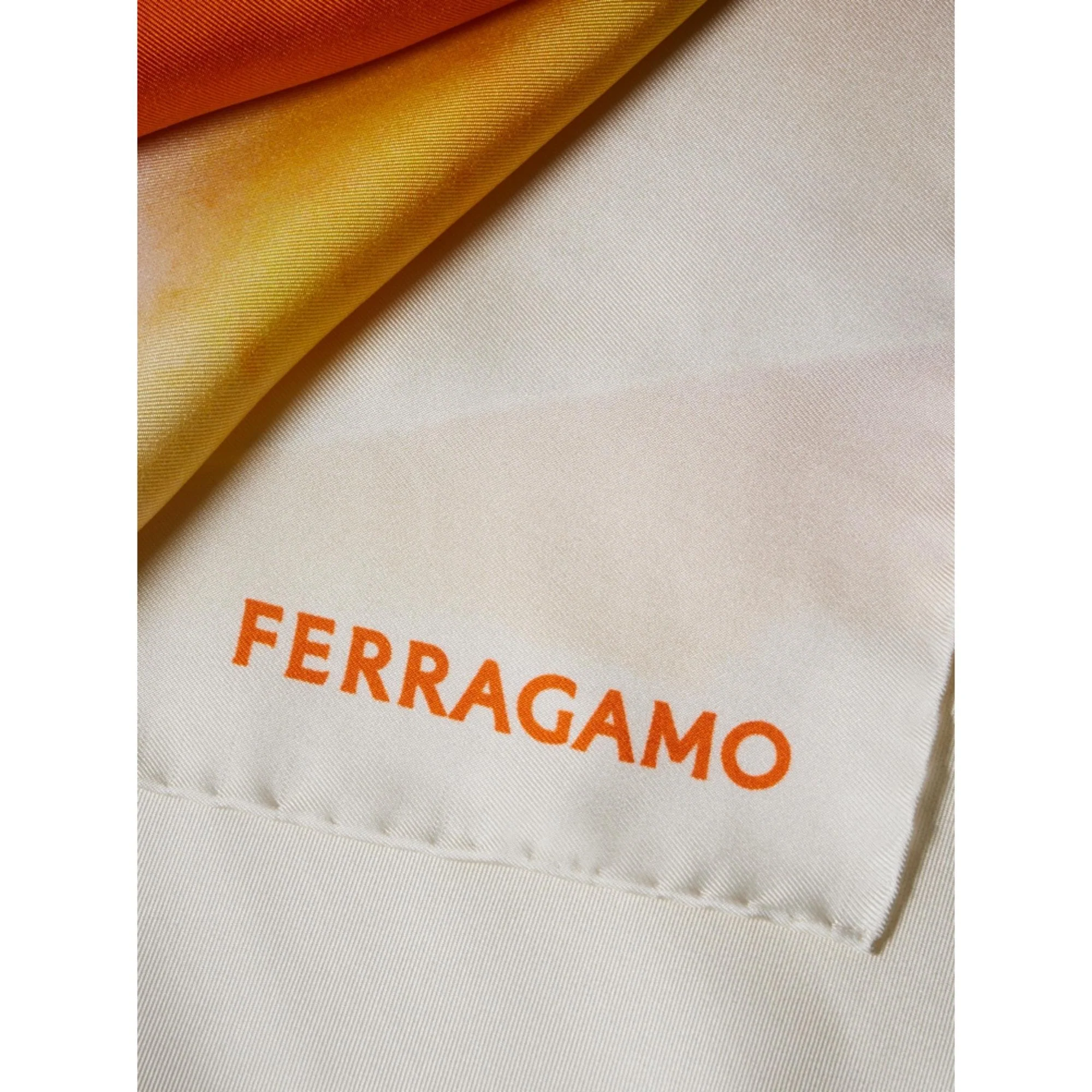 Ombre Print Foulard - Orange - Image 3