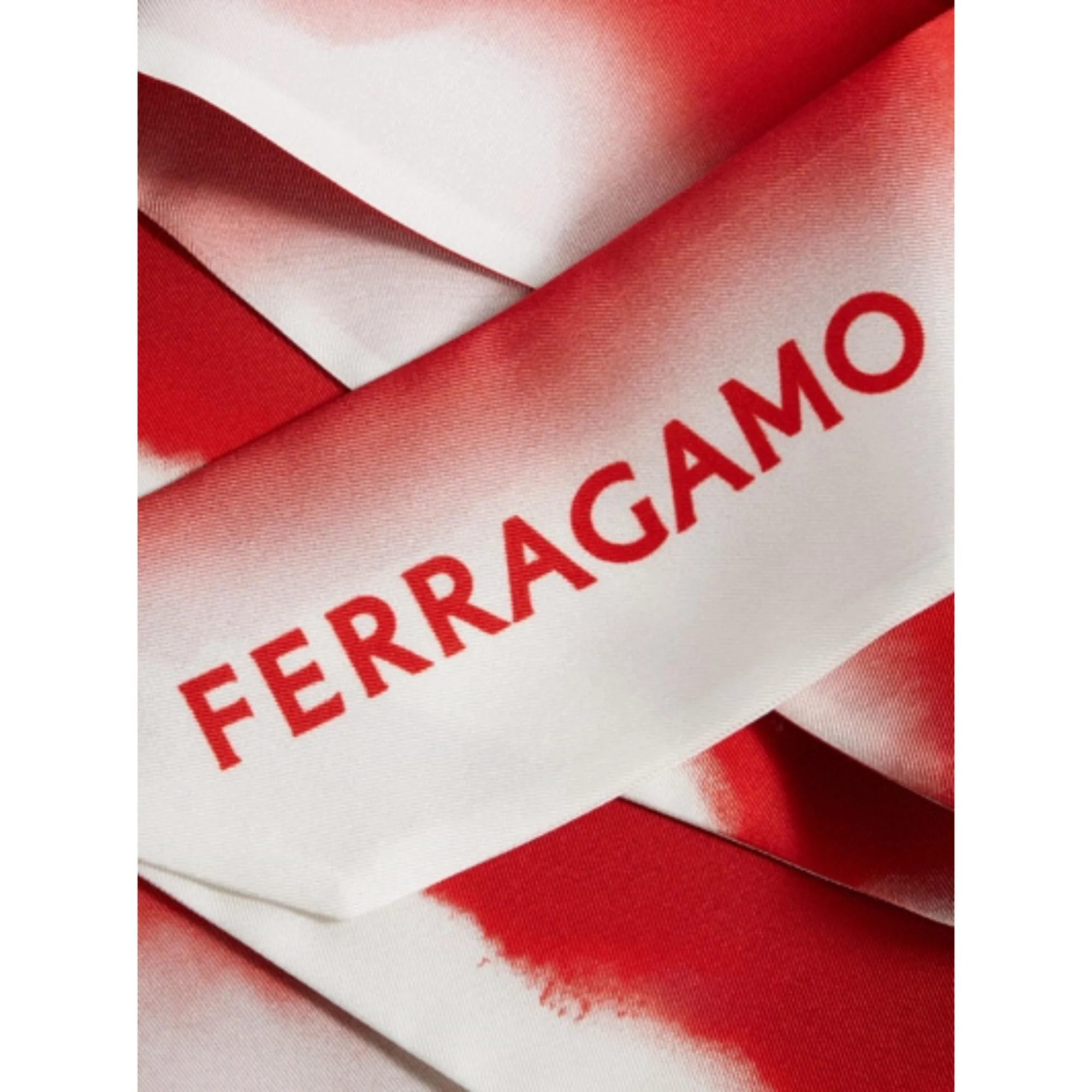Ombre Print Headscarf - Red - Image 2