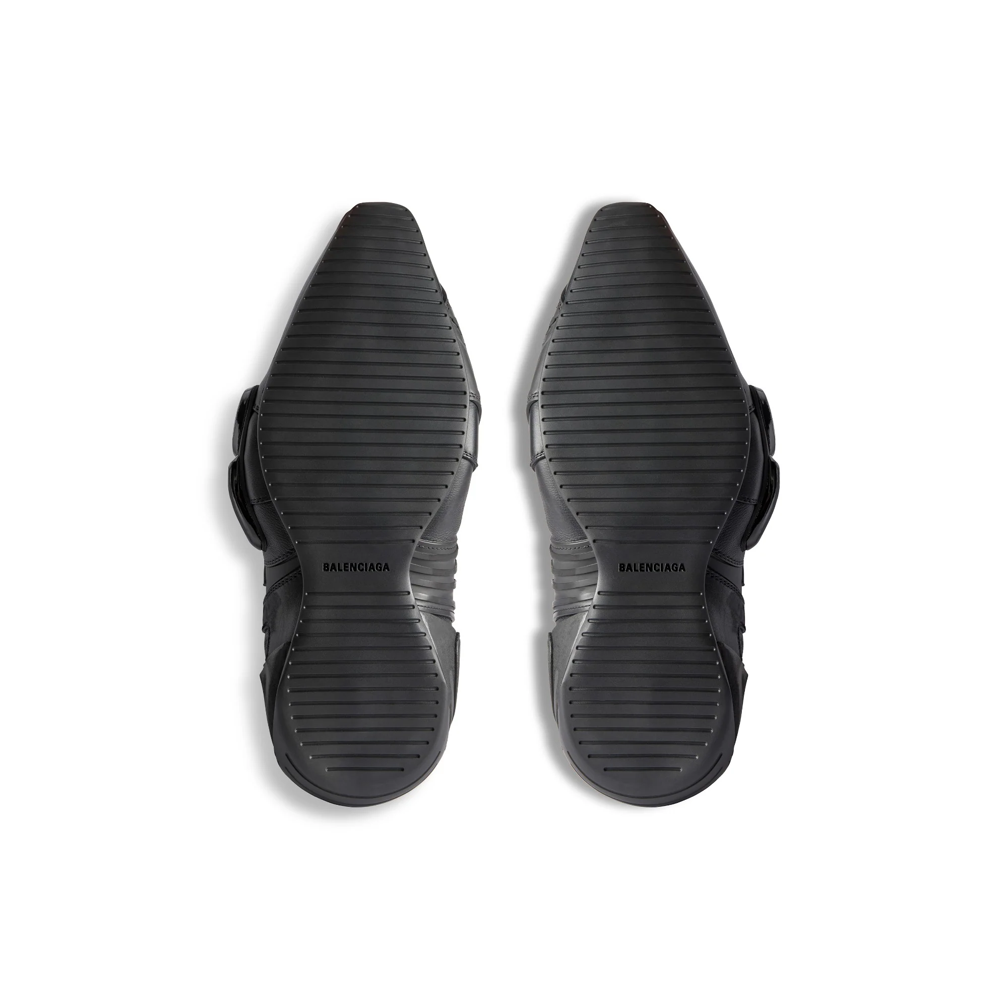 Biker Boot Mix Leat/Tpu - Black - Image 3