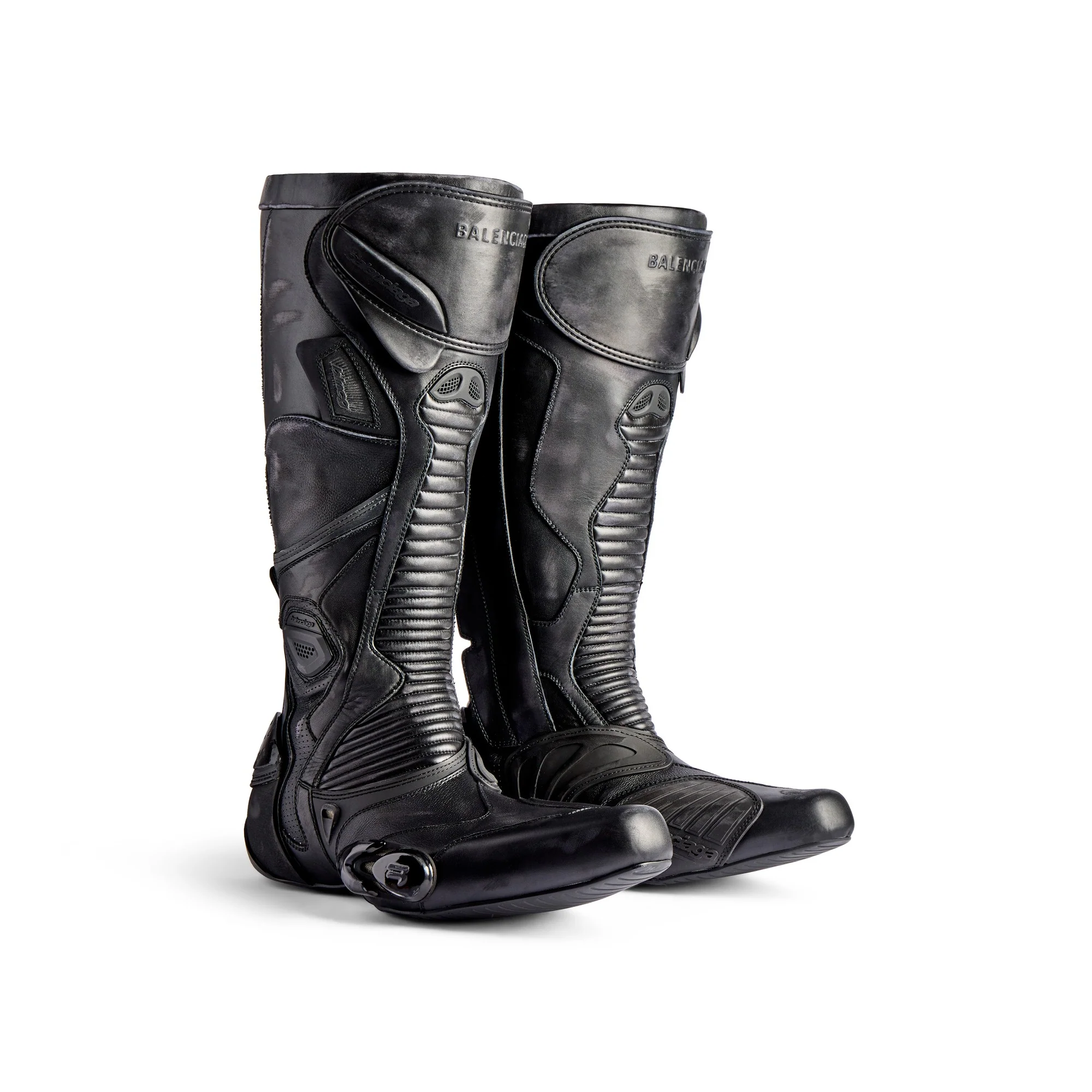 Biker Boot Mix Leat/Tpu - Black - Image 6