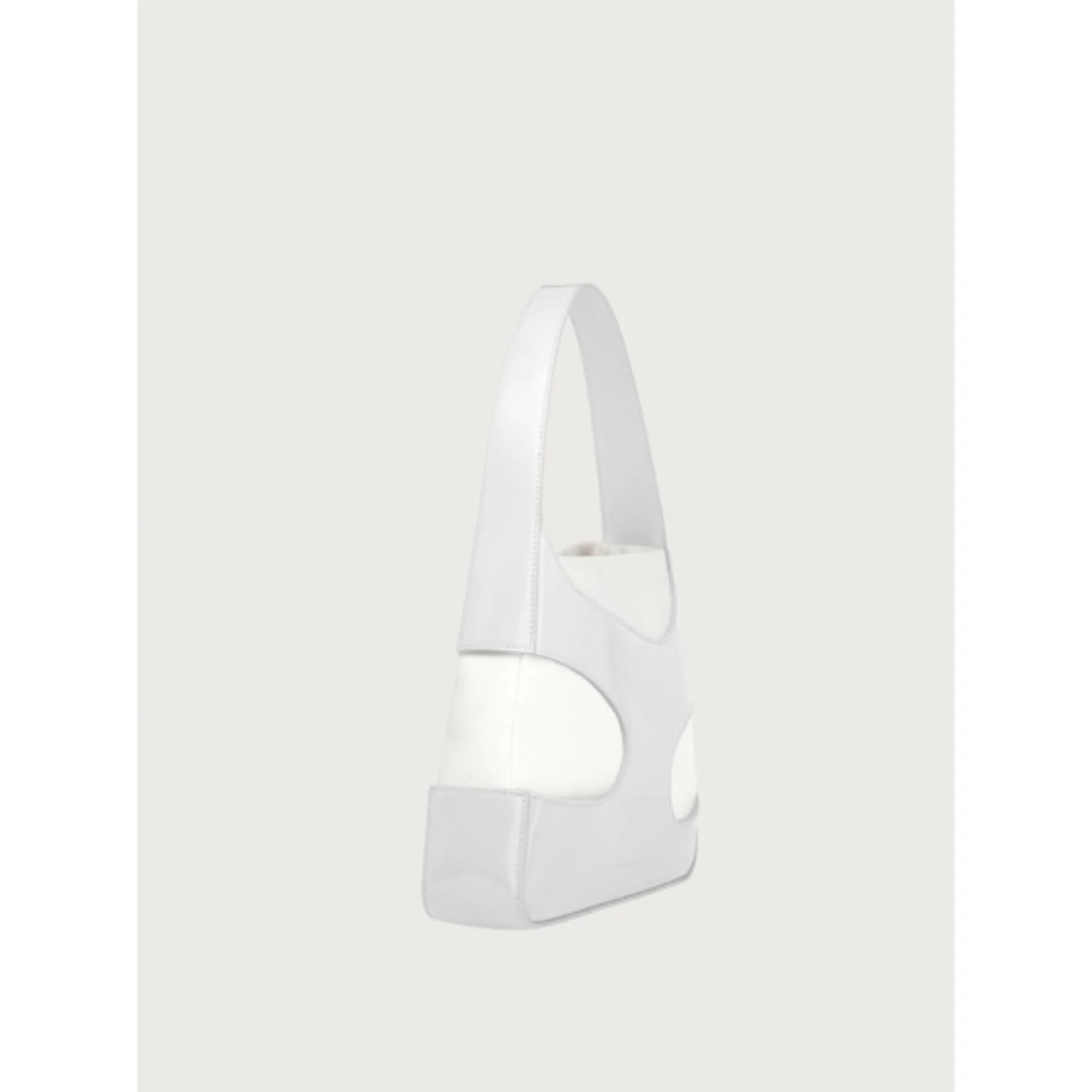 Small Shoulder Bag with Cut-Out Detailing - Optic White - Image 2