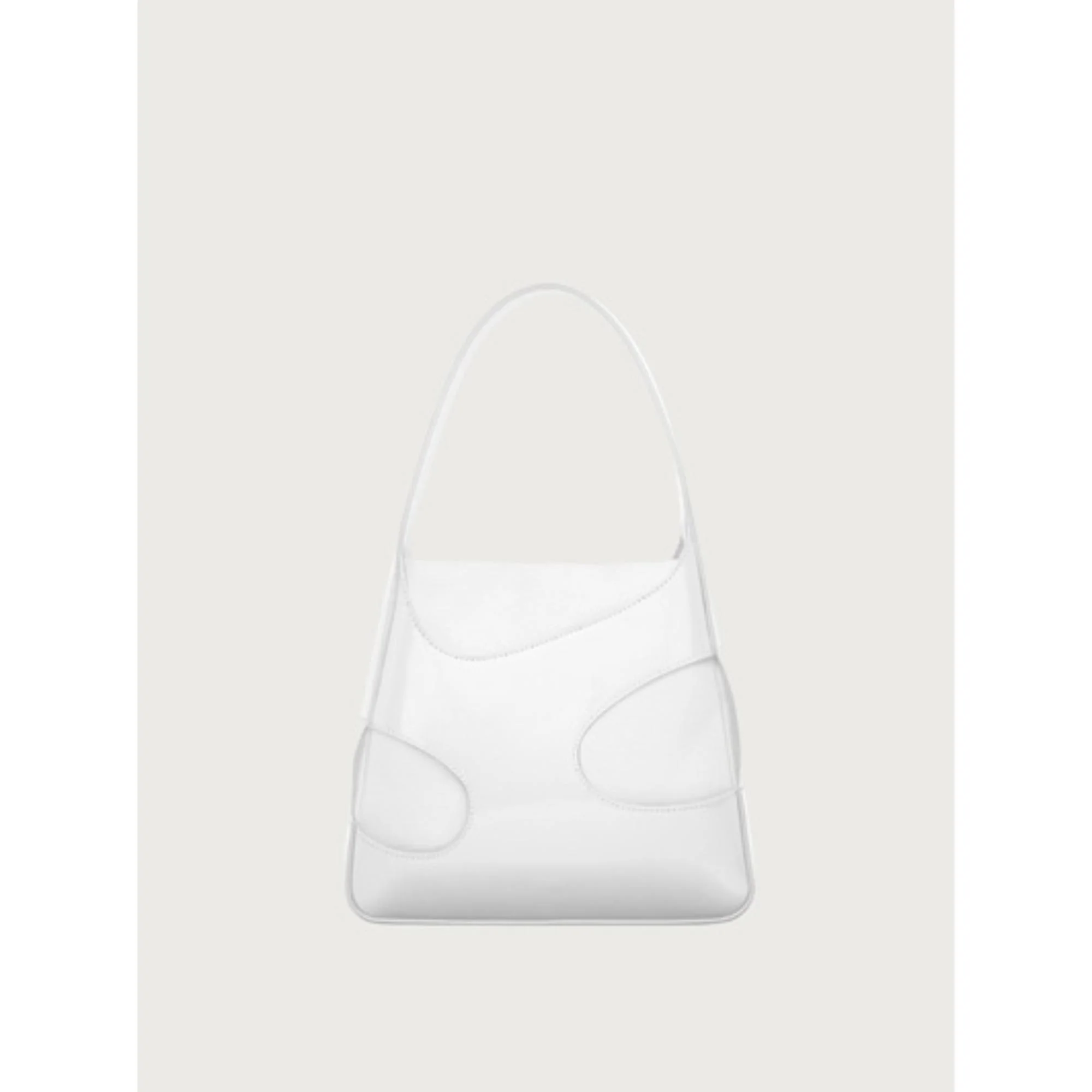 Small Shoulder Bag with Cut-Out Detailing - Optic White - Image 3