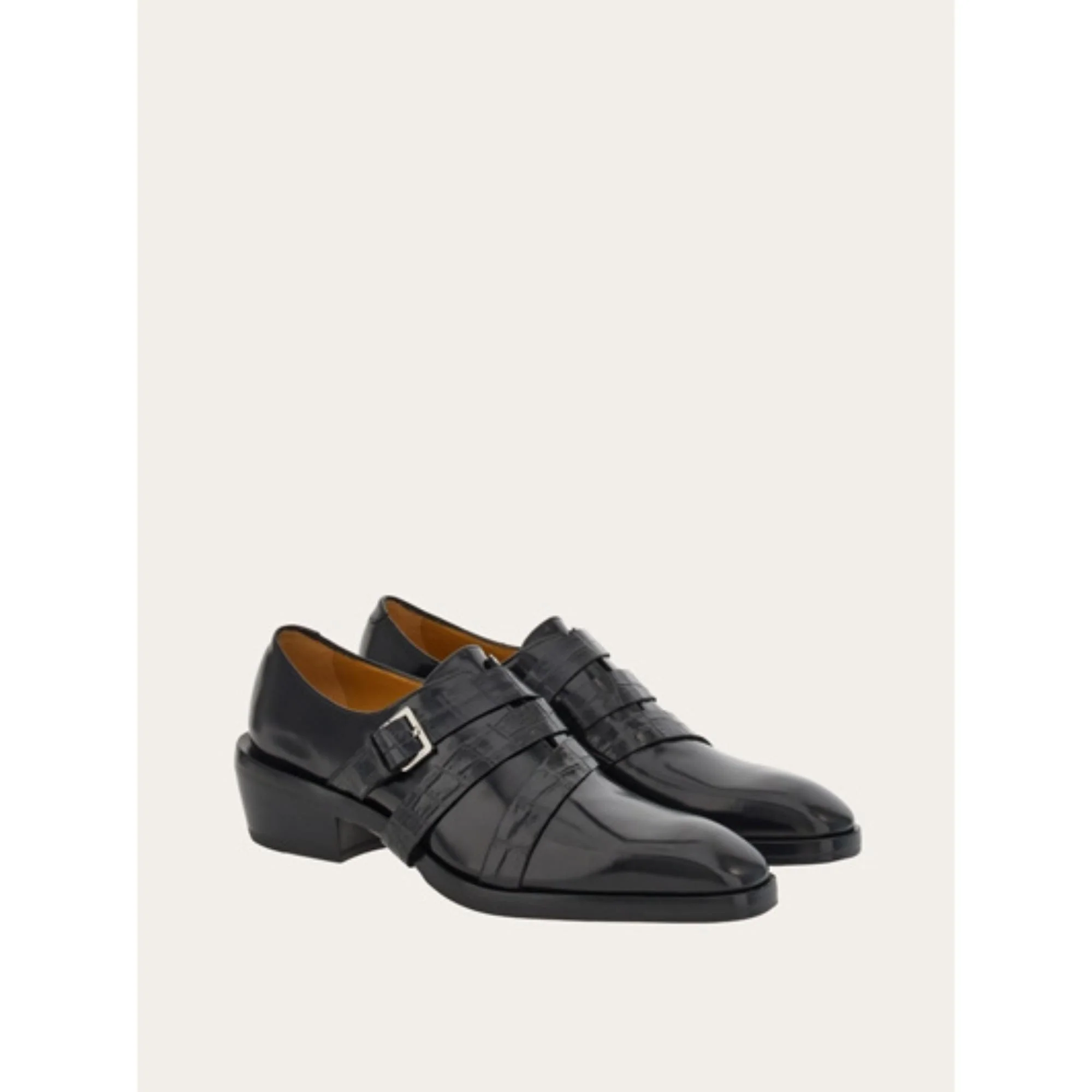 Side Buckle Shoe - Black - Image 4