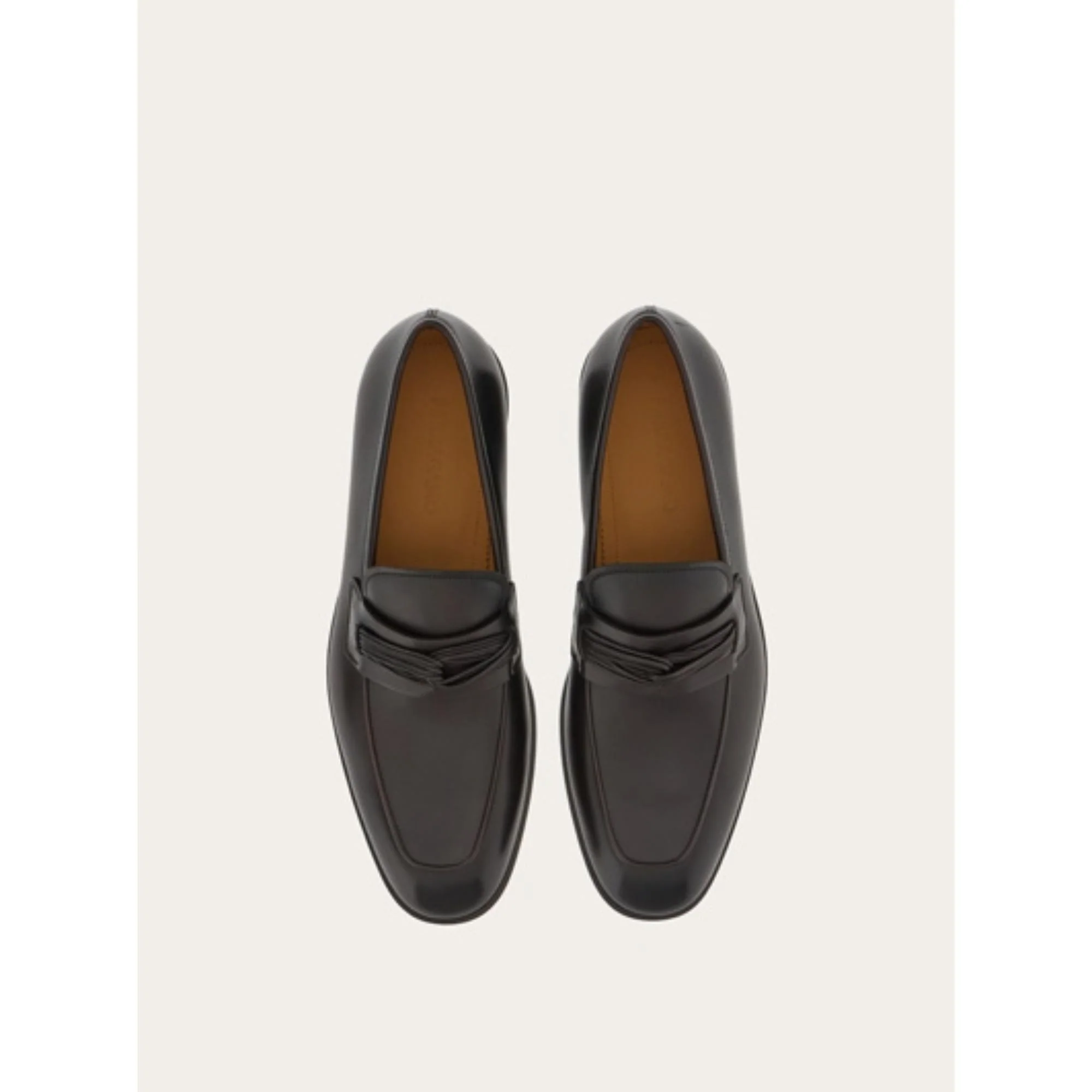 Moccasin with Braided Strap - Dark Brown - Image 2