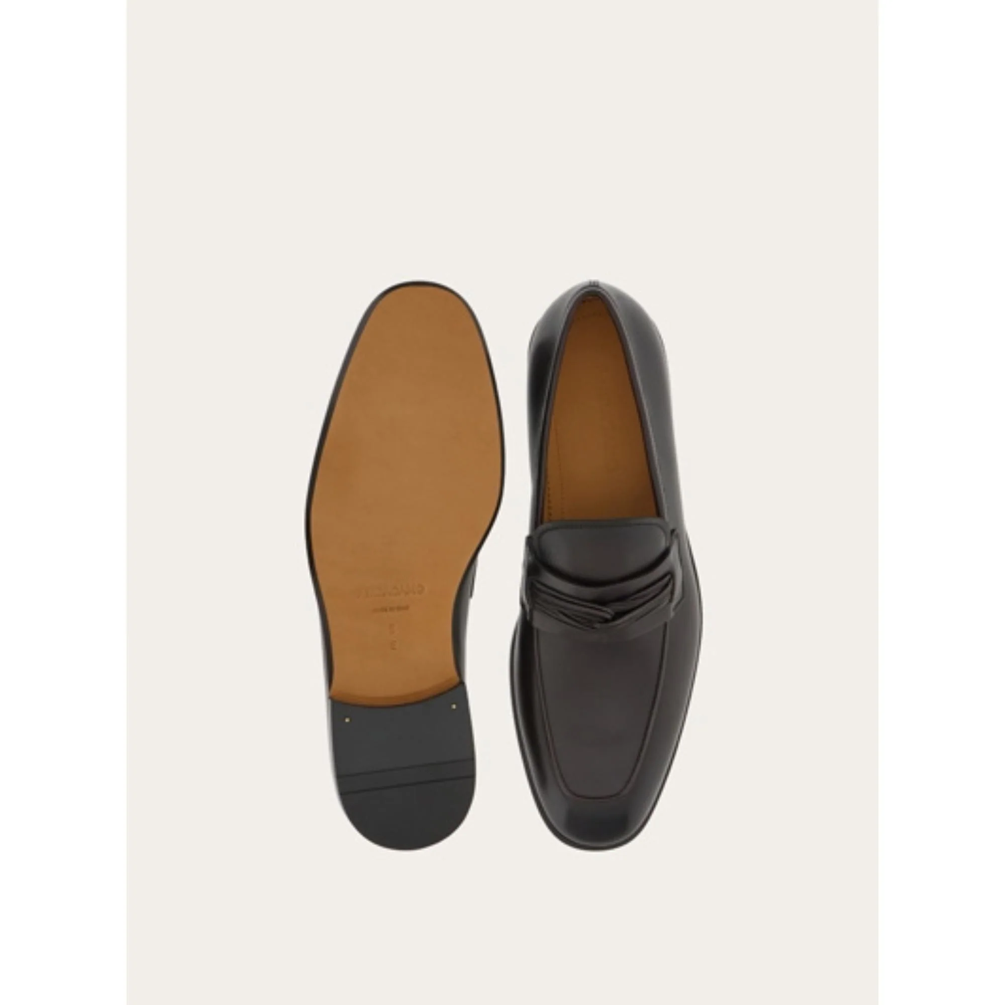Moccasin with Braided Strap - Dark Brown - Image 3