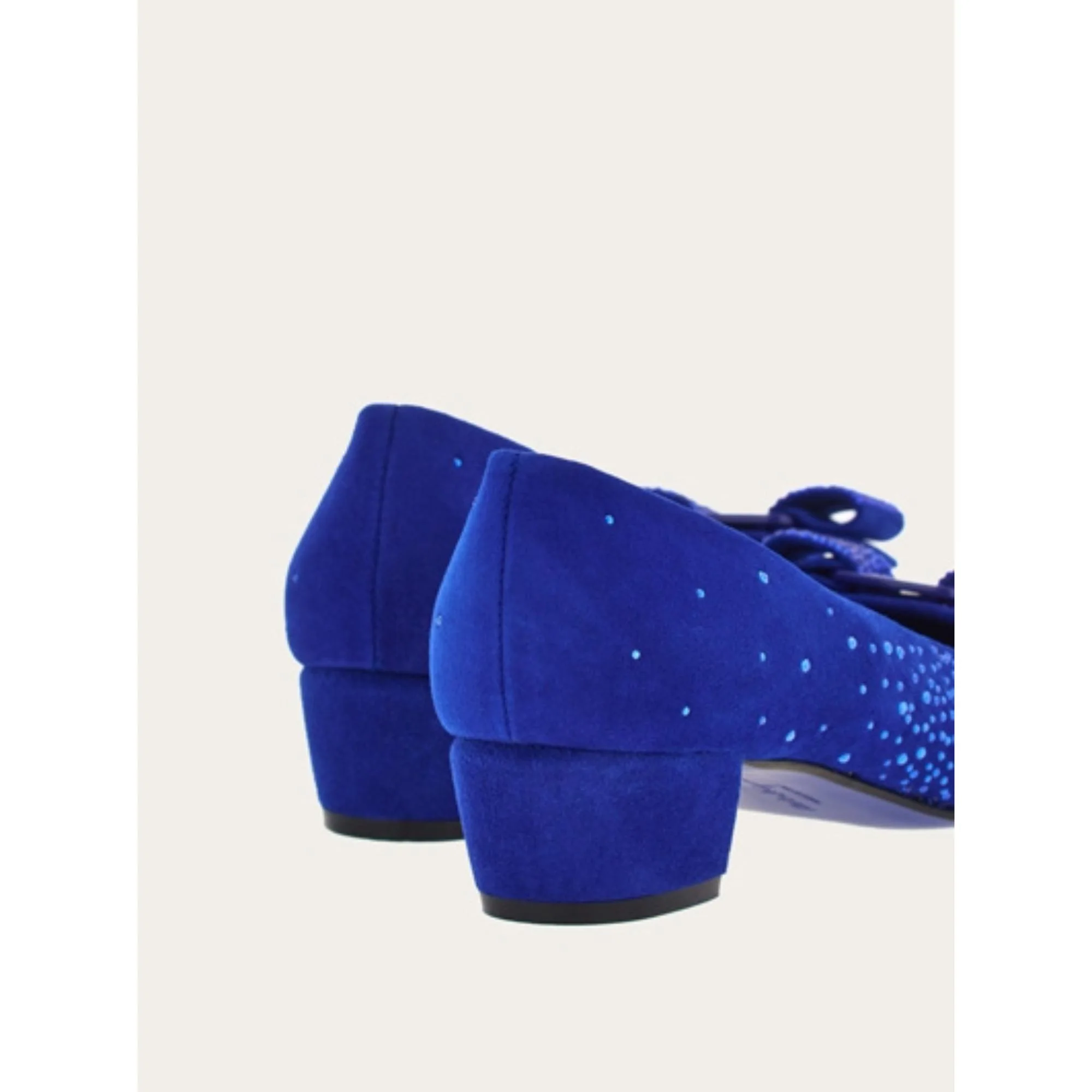 Vara Bow Pumps with Dégradé Crystals - Lapis Lazuli - Image 4