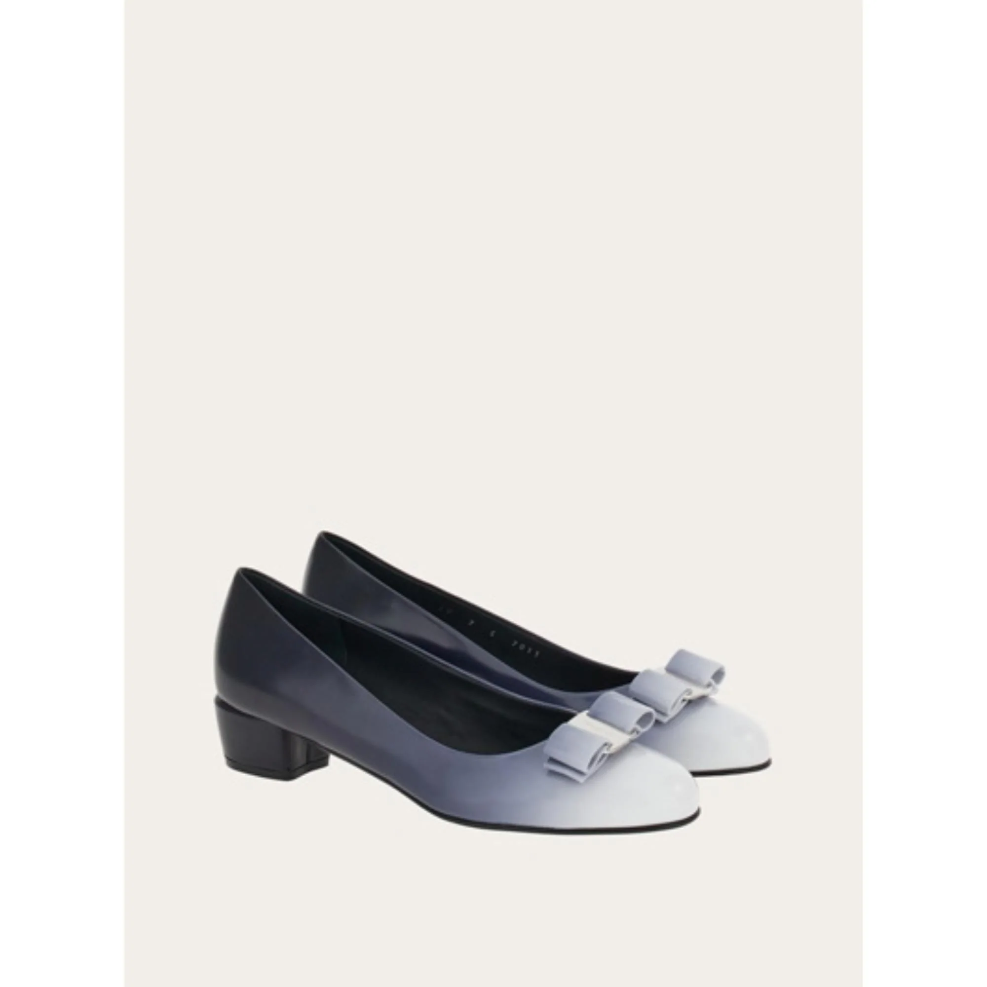 Vara Bow Bicolor Pumps Shoe - Black/White - Image 3