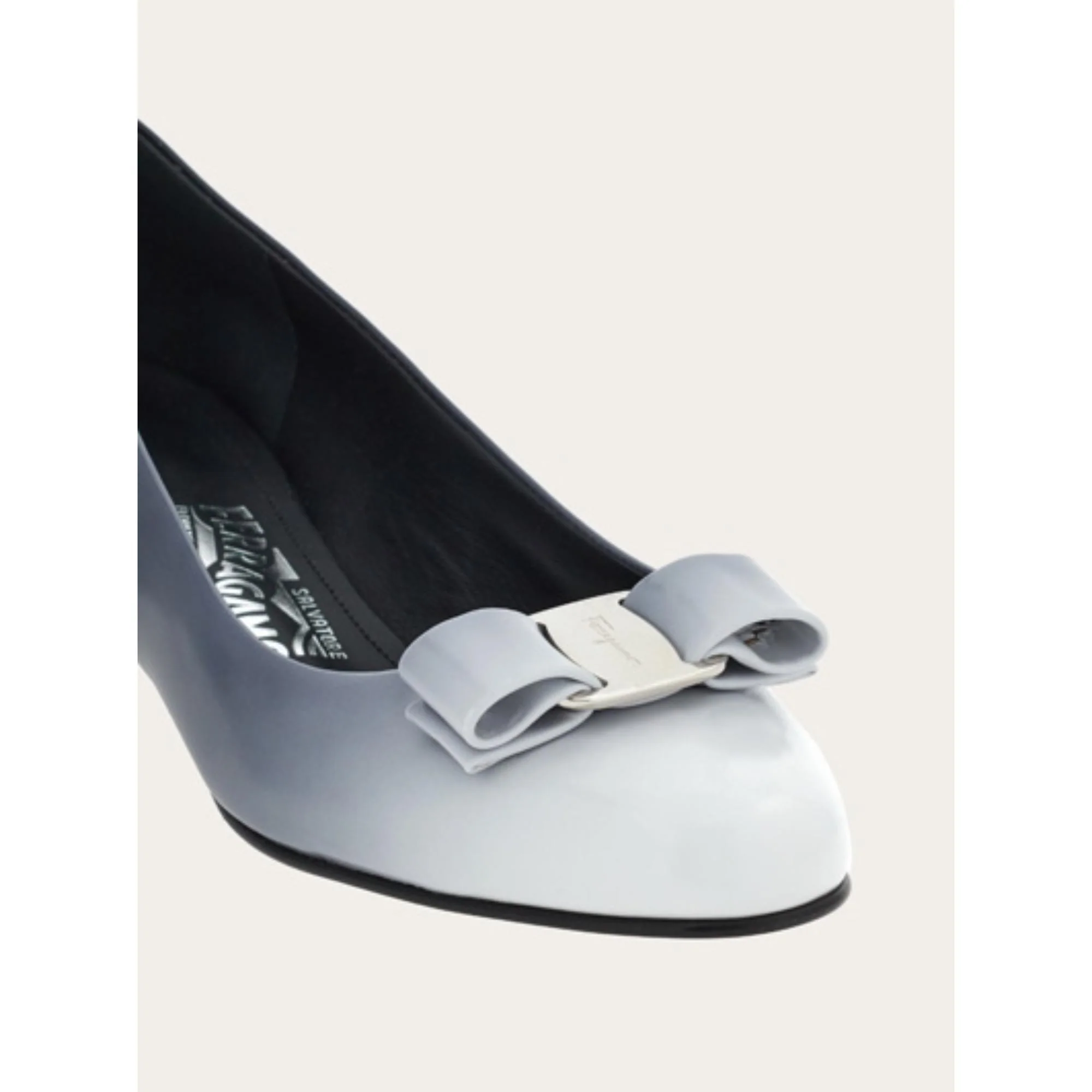 Vara Bow Bicolor Pumps Shoe - Black/White - Image 5