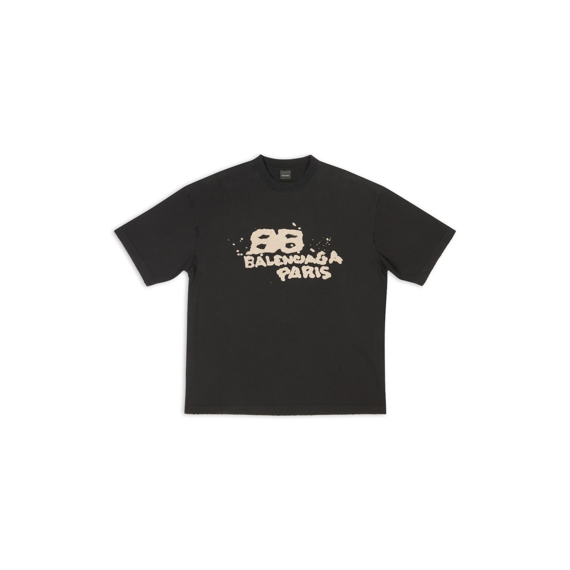 Medium Fit T-Shirt - Black/Ecru