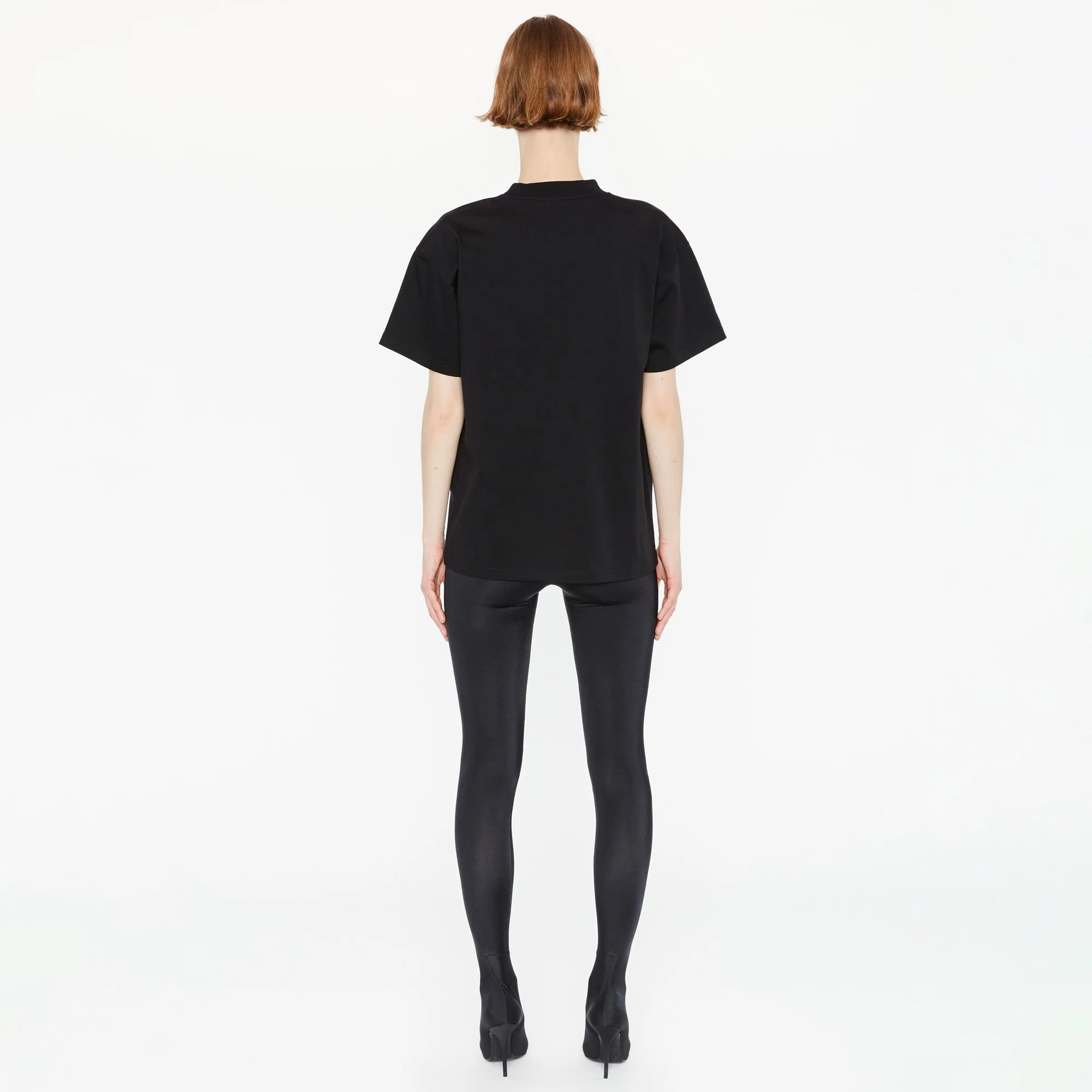 Medium Fit T-Shirt - Black/White - Image 3