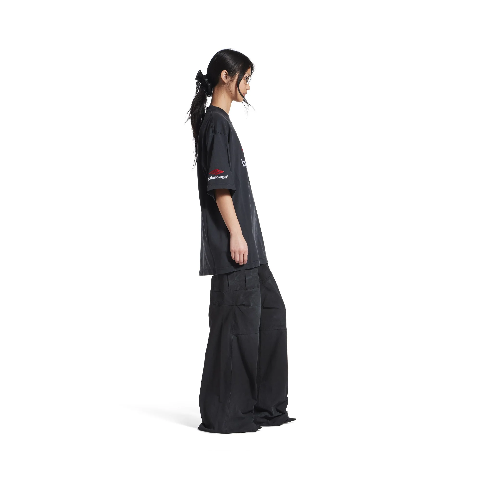 Medium Fit T-Shirt - Fade Black/Red/White - Image 6