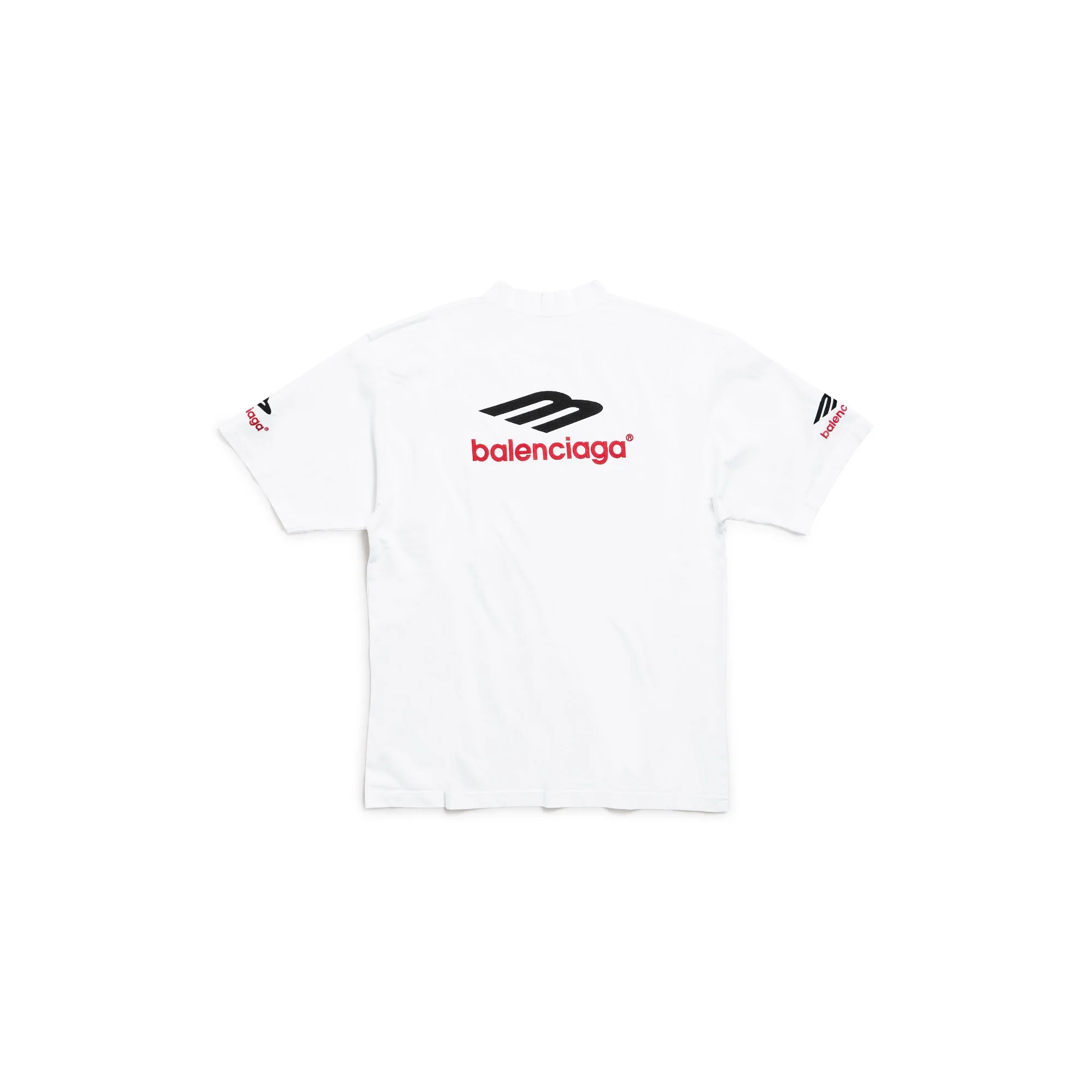 Medium Fit T-Shirt - White/Black/Red - Image 2