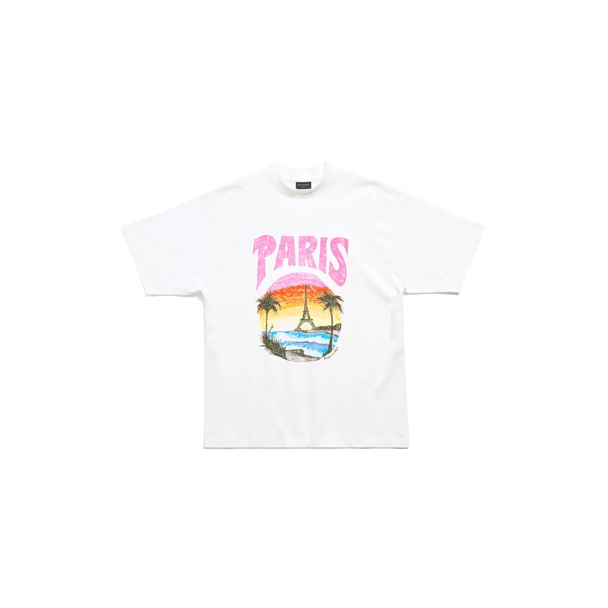 Medium Fit T-Shirt - White/Pink