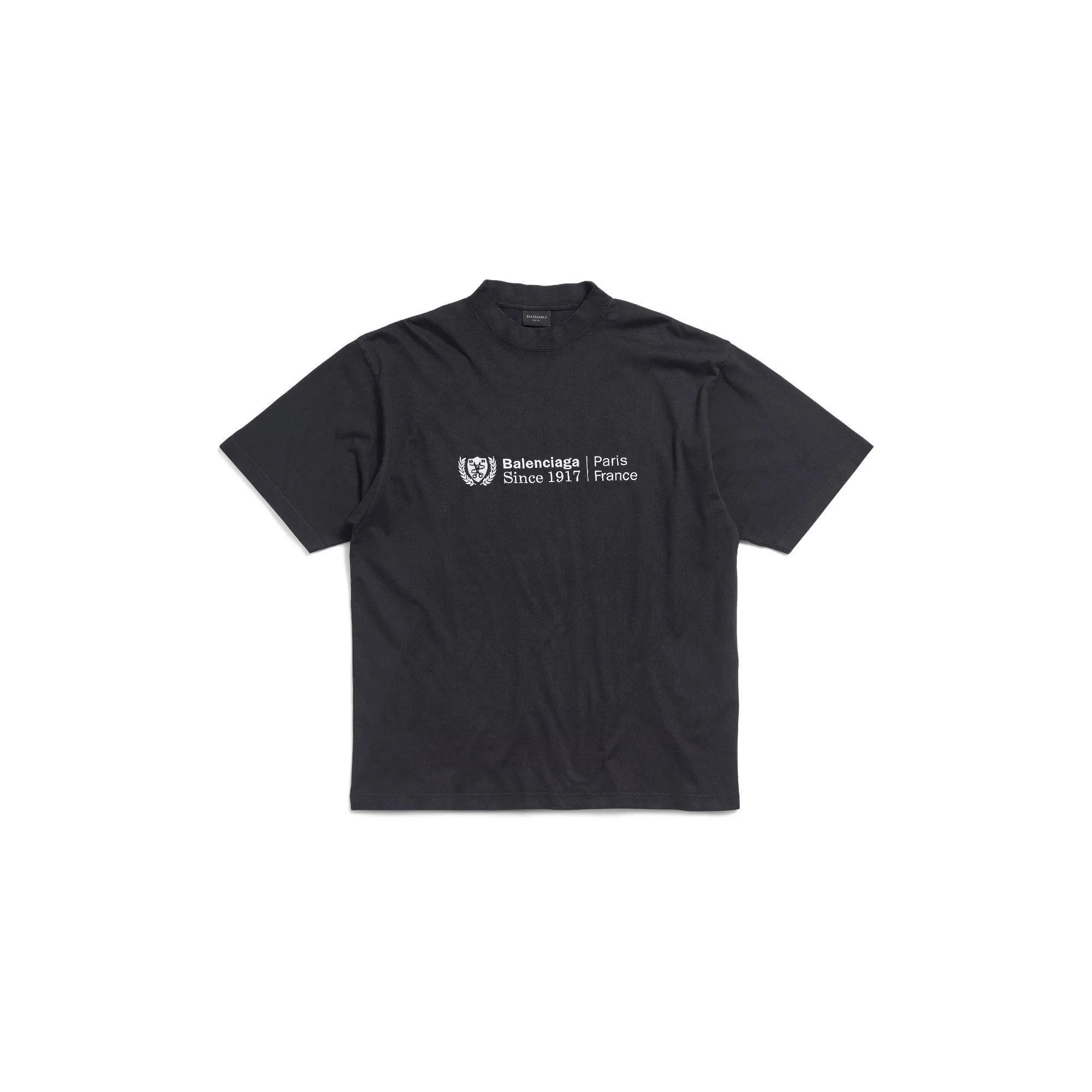 Medium Fit T-Shirt - Washed Black/White