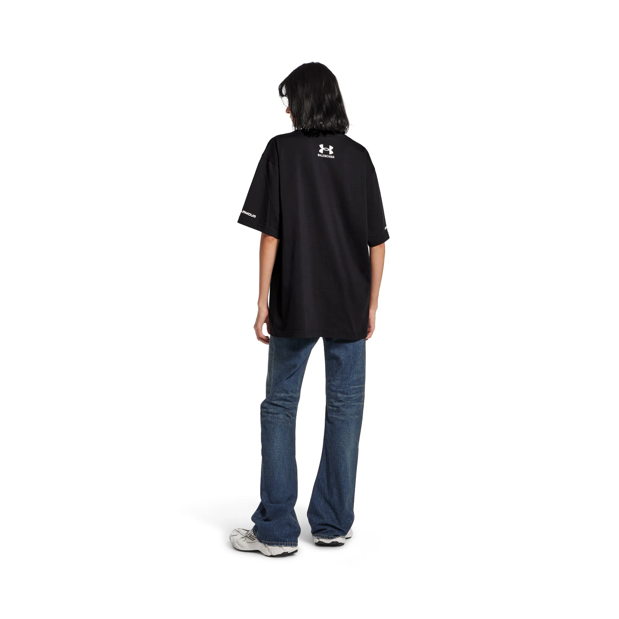 Medium Fit T-Shirt - Washed Black/White - Image 6