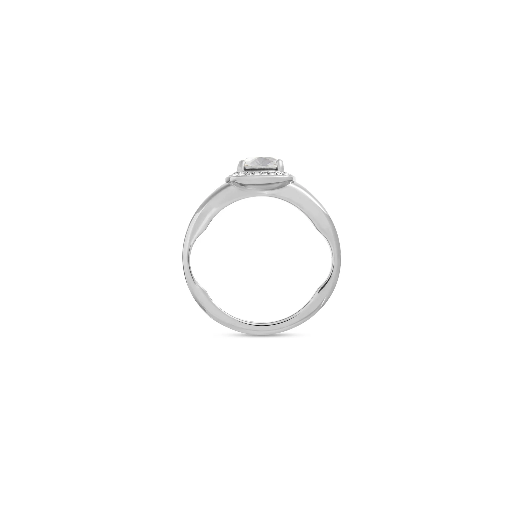 Maxi Solitaire Ring - Silver/Crystal - Image 2