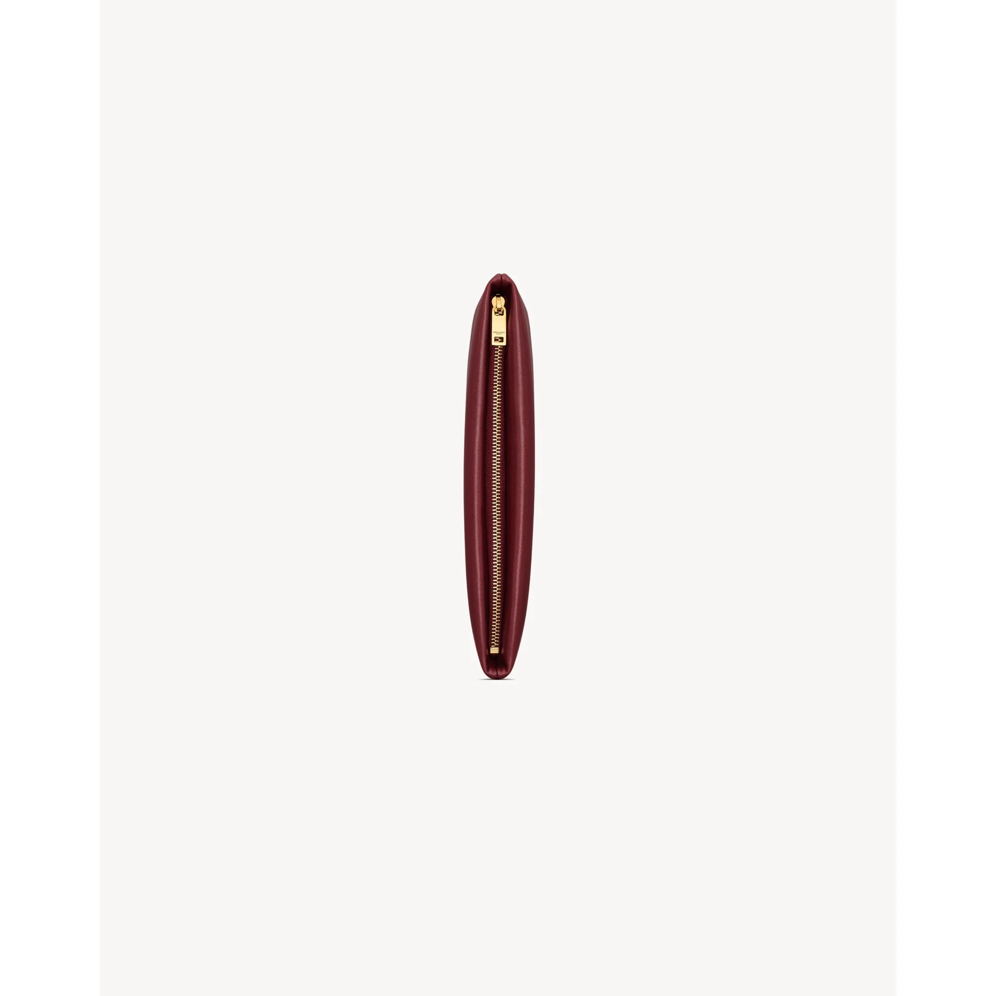 Small Zipped Pouch - Dark Bordeaux - Image 4