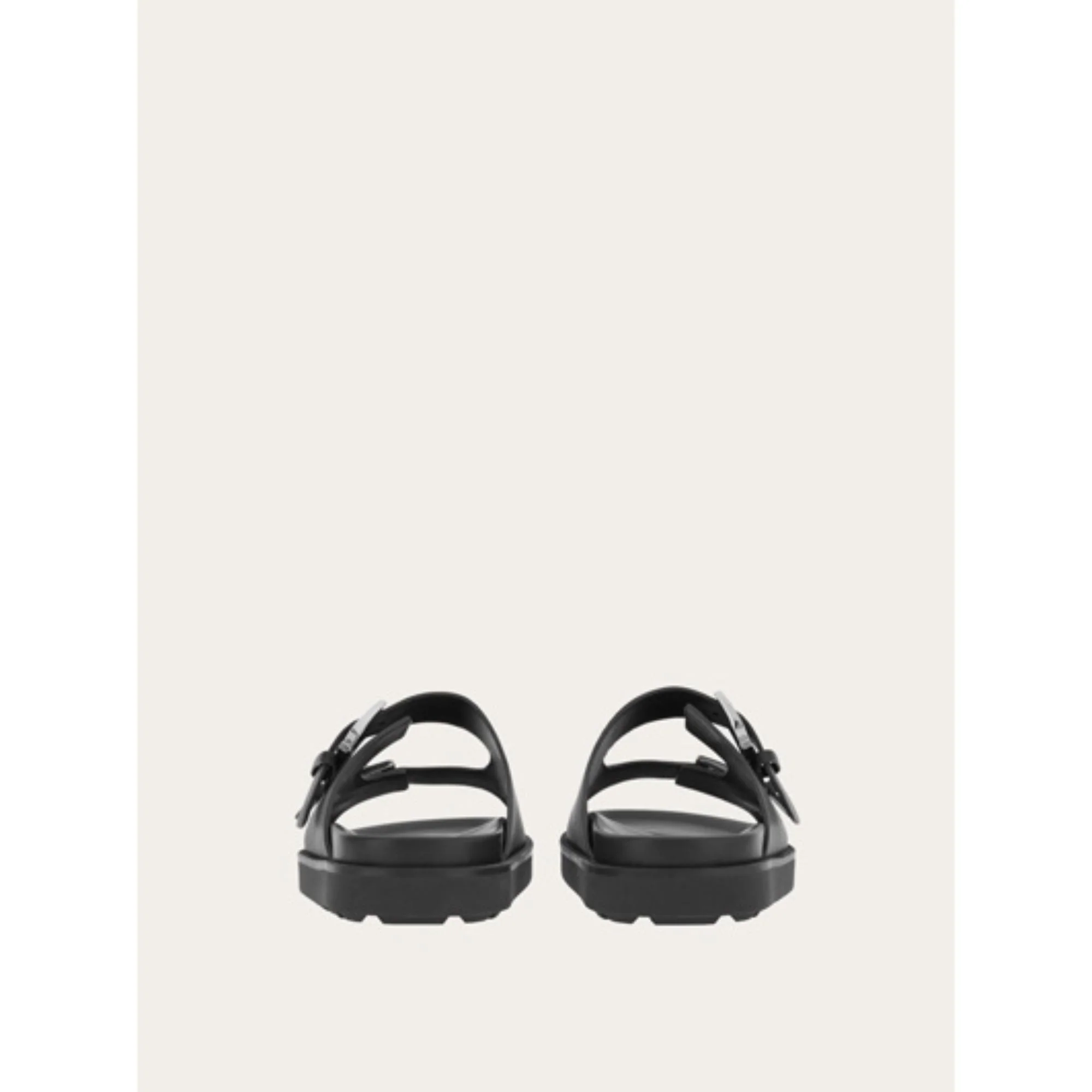 Double Strap Sandals - Black - Image 3