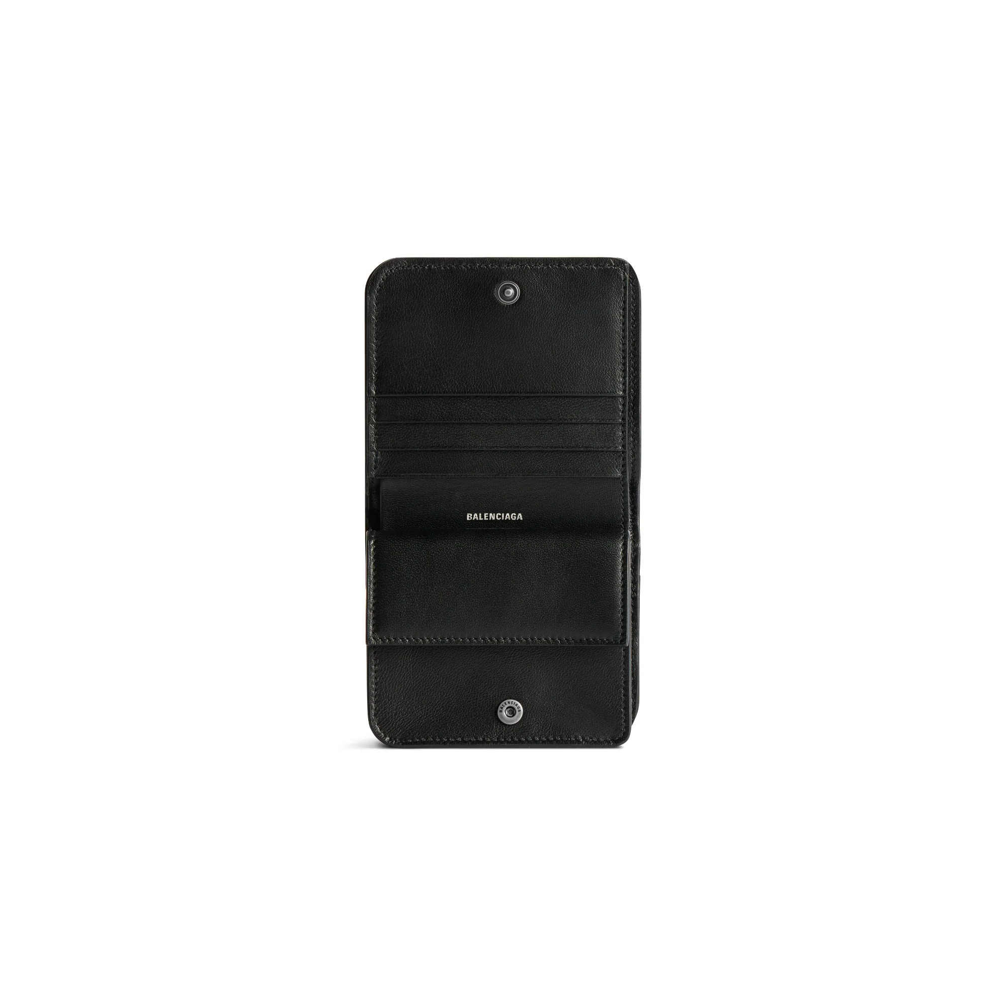 Monaco Flap Coin Card Holder - Black - Image 3