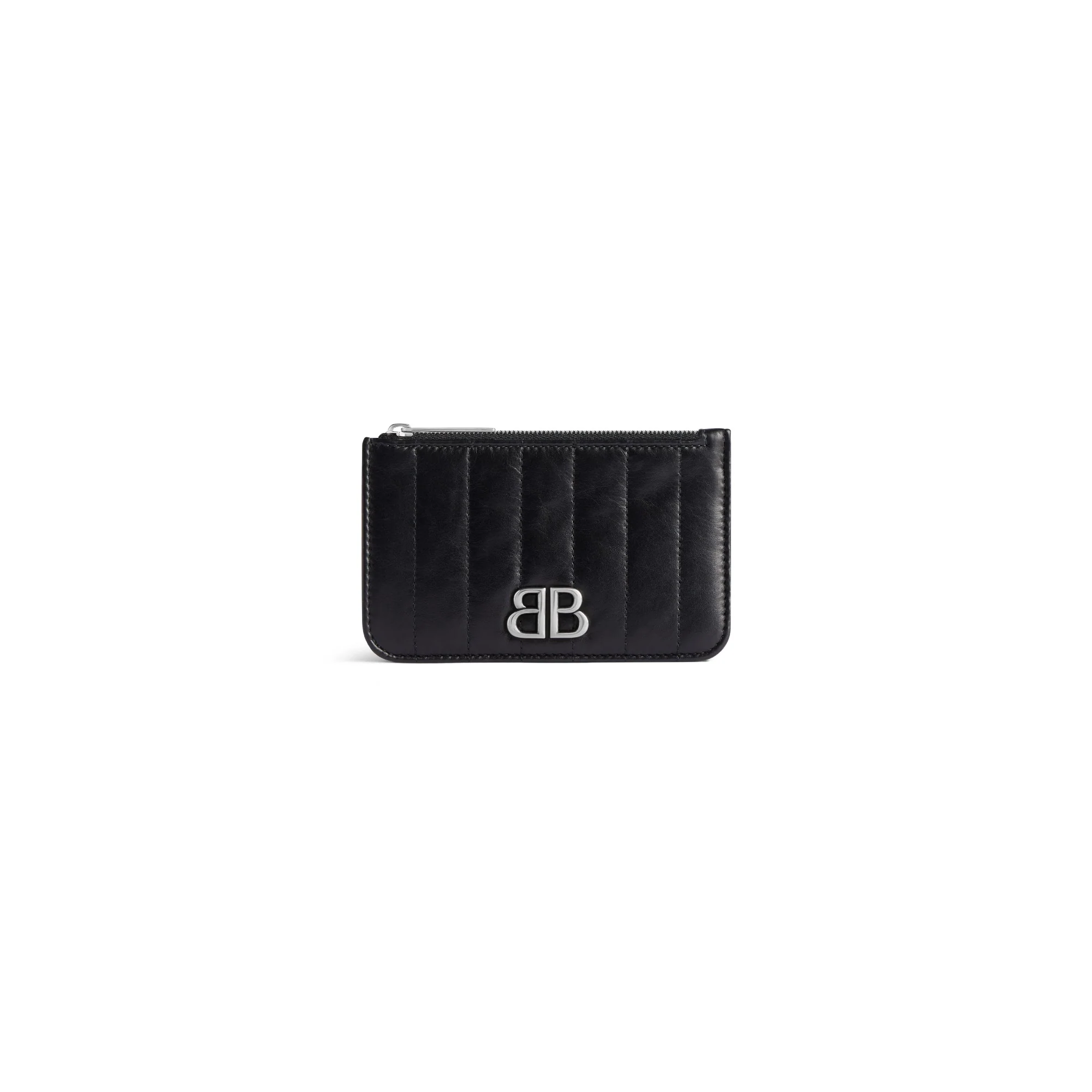 Monaco Long Coin Card Holder - Black